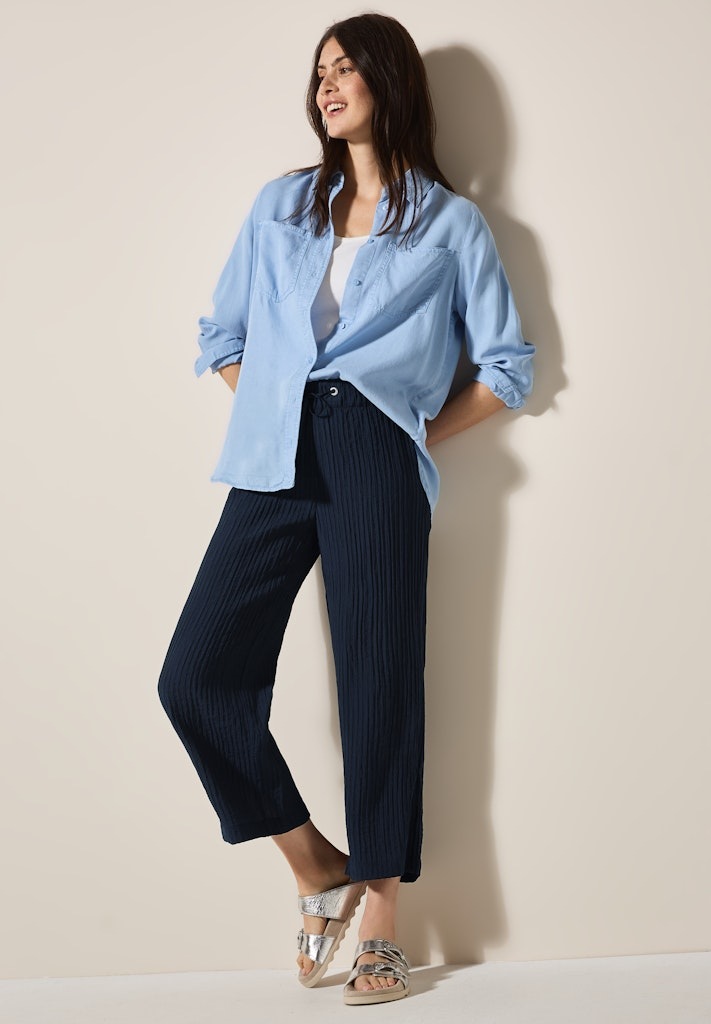 Thumbnail - Cecil Stoffhose "Style Neele" im Loose Fit, Stukturhose