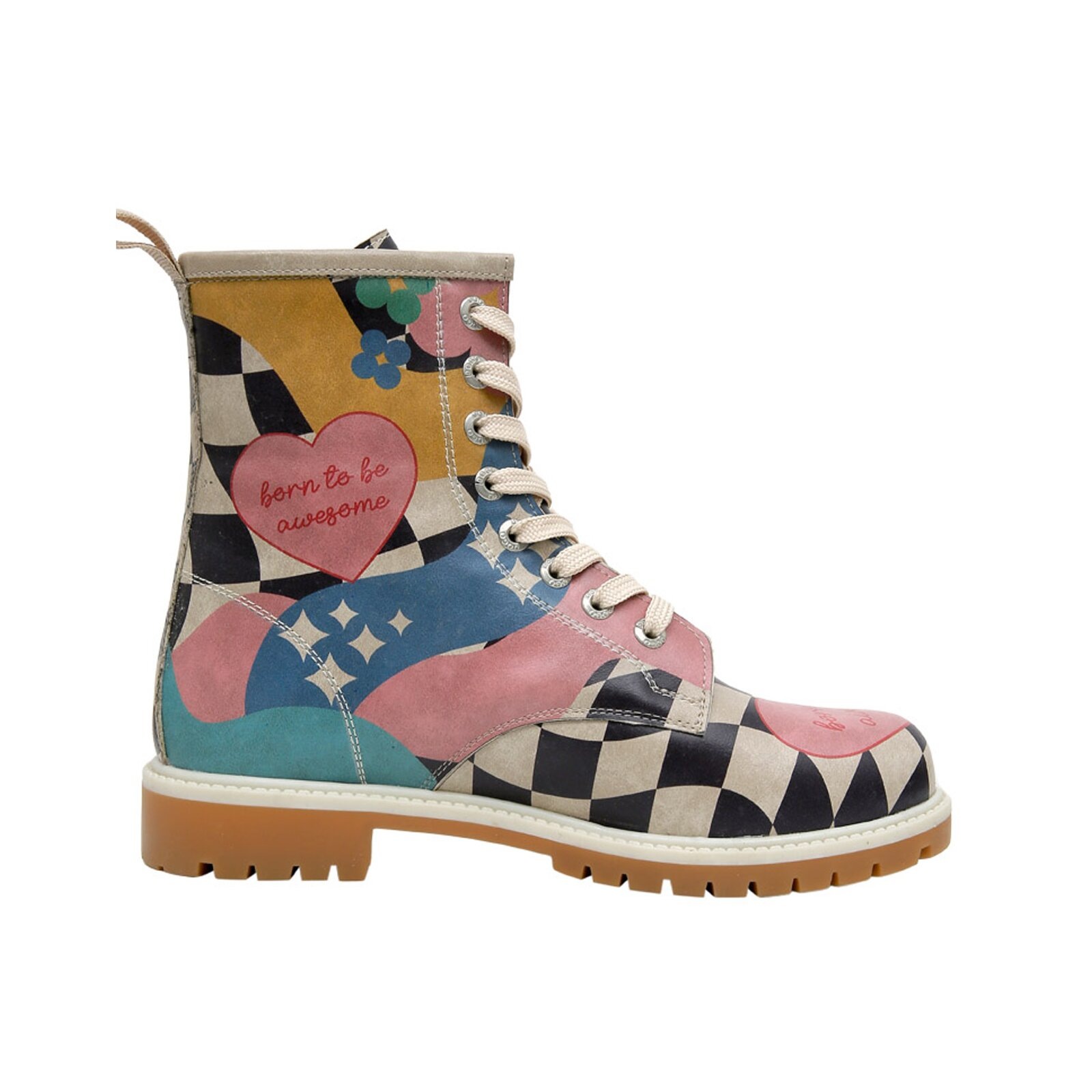 DOGO Schnürboots »Boots Born To Be Awesome Damen Boots / Female«, Vegan