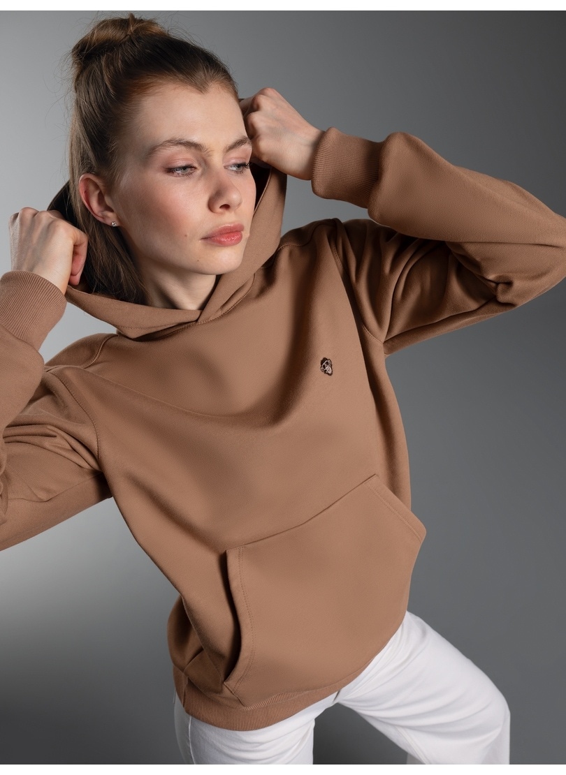 Trigema "TRIGEMA Hoodie mit Affe Charly-Stickmotiv"