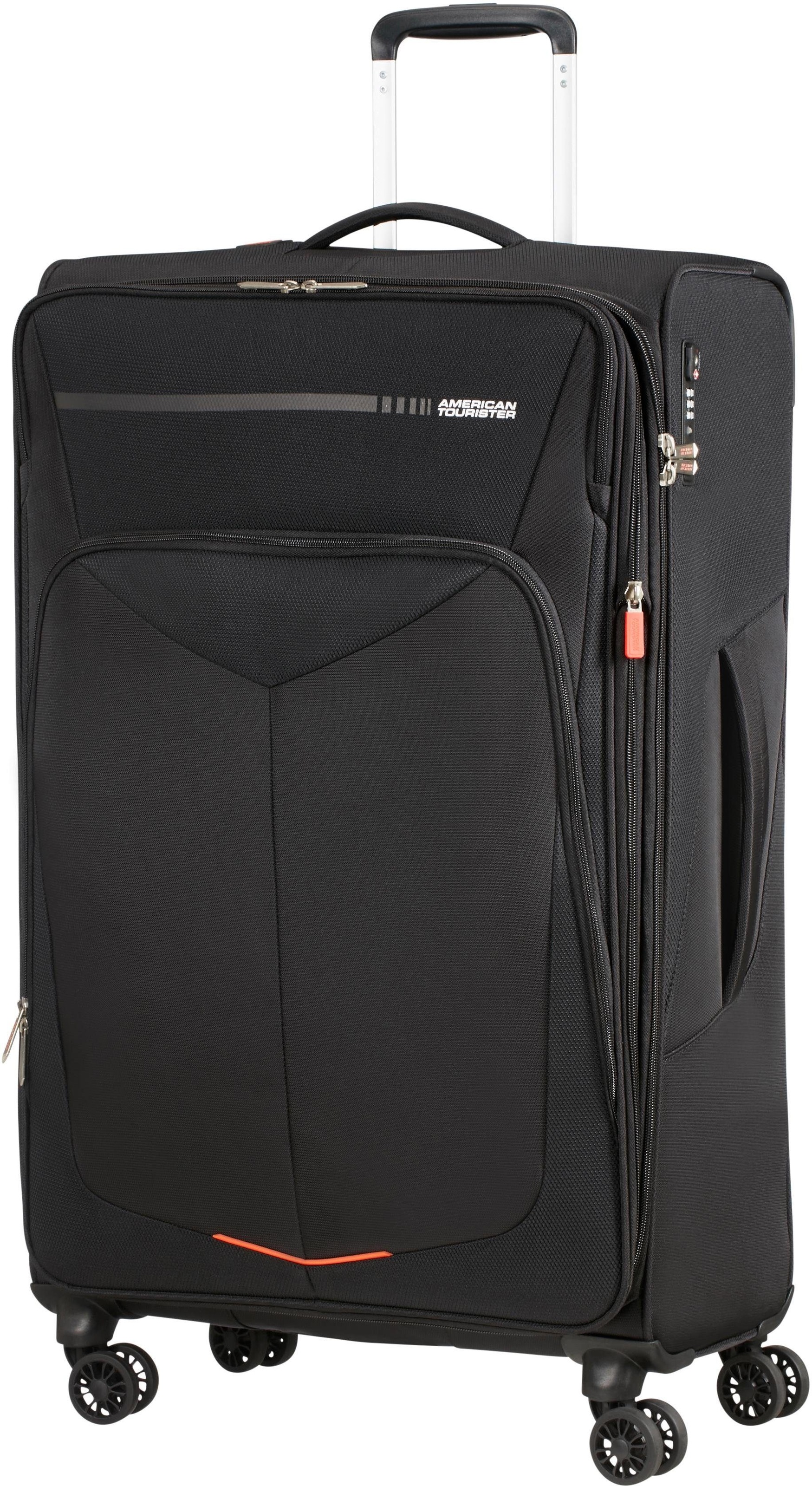 American Tourister® Weichgepäck-Trolley »SUMMERFUNK, 79 cm«, 4 St. Rollen, Reisekoffer Großer Koffer TSA-Zahlenschloss mit Volumenerweiterung