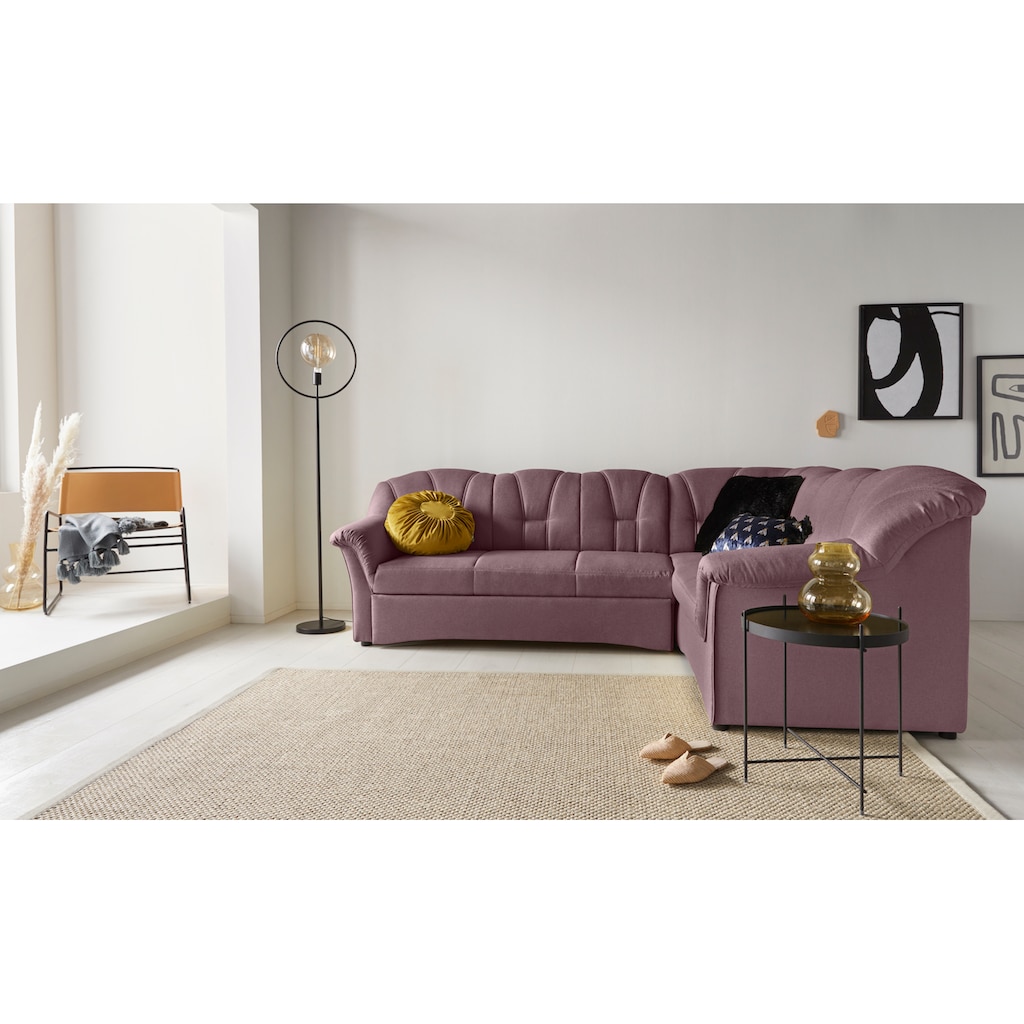 DOMO collection Ecksofa »Papenburg B/T/H: 242/190/84 cm L-Form«