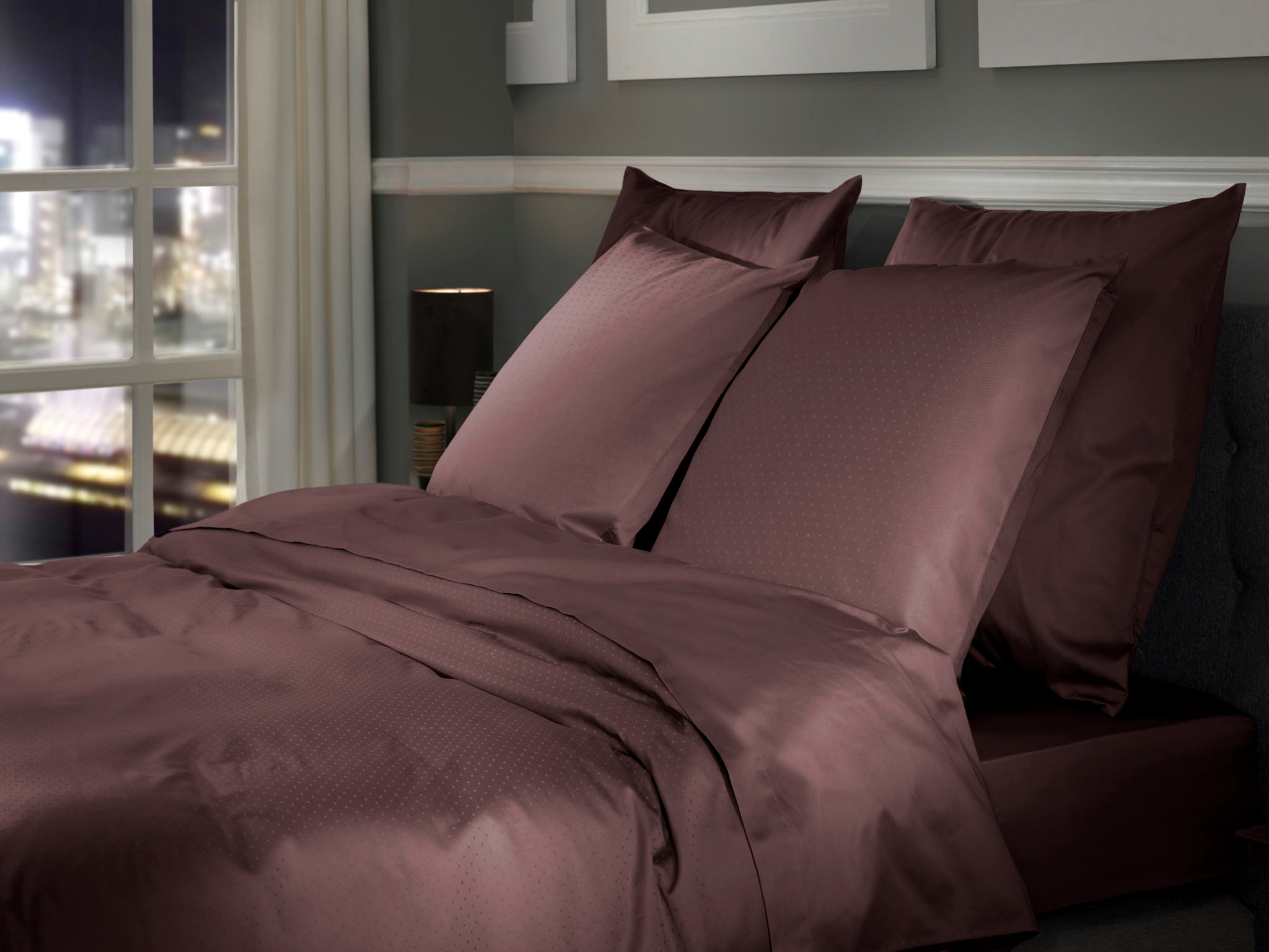 Heckett & Lane Bettwäsche »Punto« 2 Stk. tlg. gepunktet, 100% Baumwolle ab 135x200 cm.