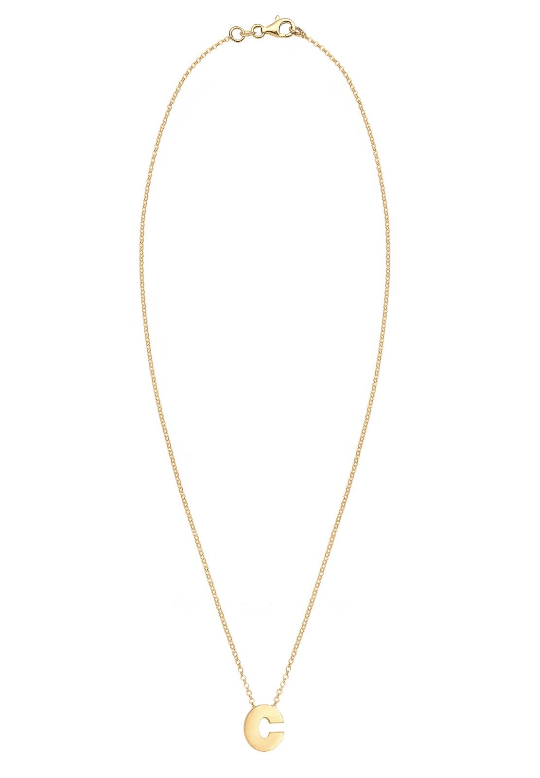 Elli Kette mit Anhänger »Buchstabe C Initialen Trend Minimal 925 Silber«