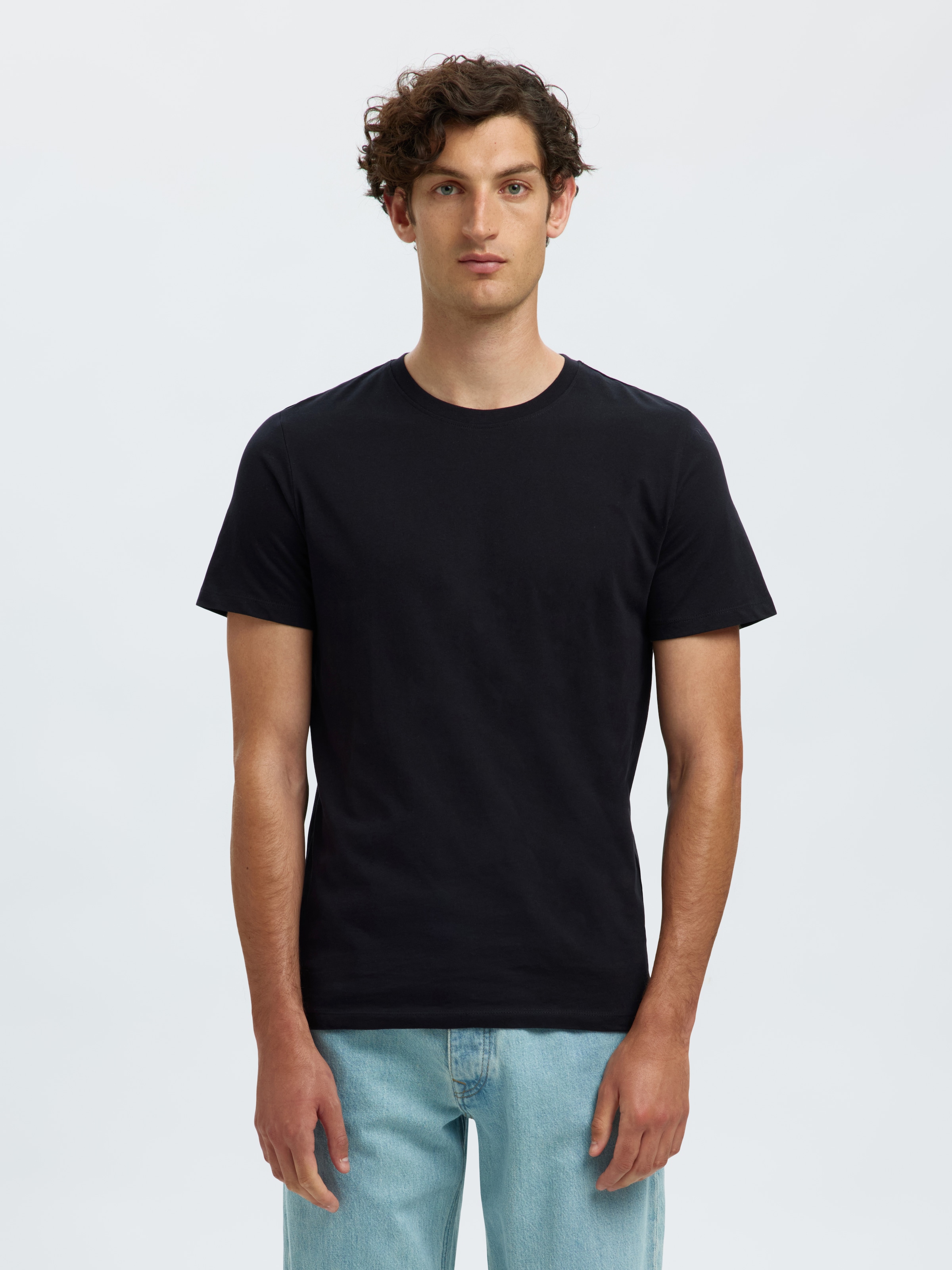 SELECTED HOMME Rundhalsshirt "SLHCORMAC SS O-NECK TEE 5 PACK NOOS", (Packun günstig online kaufen
