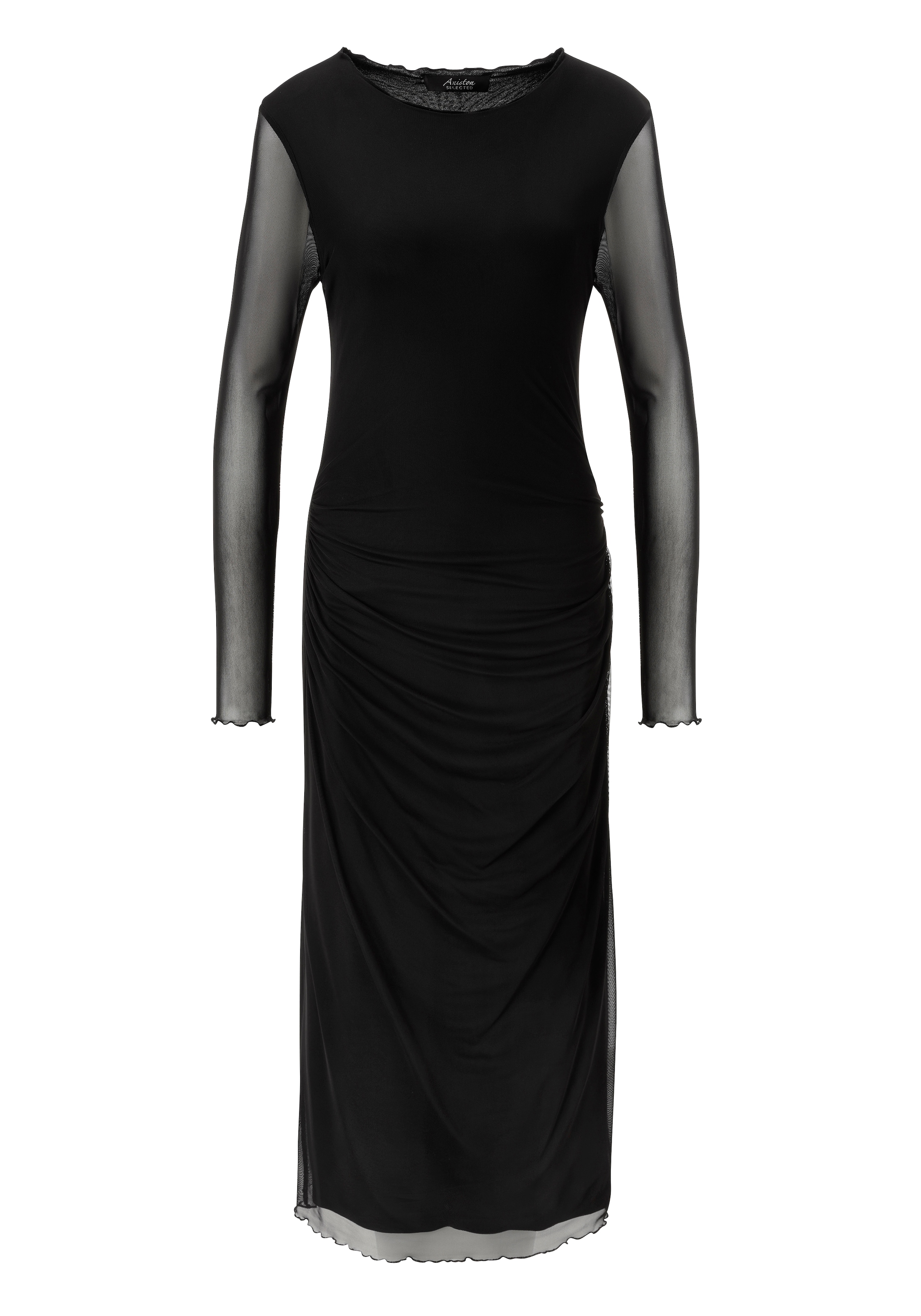 Aniston SELECTED Maxikleid In Mesh-Qualiät und transparenten Ärmeln - NEUE KOLLEKTION