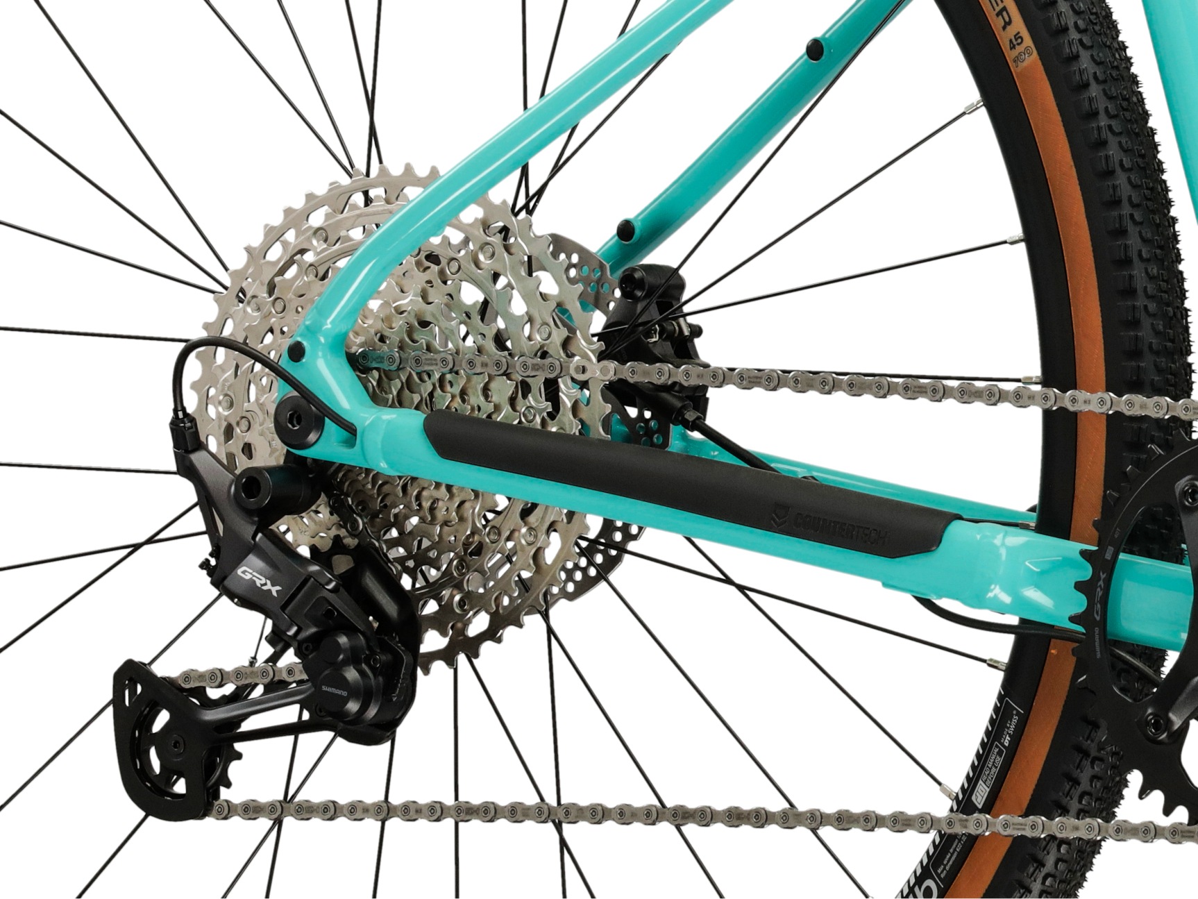 Kross Gravelbike »KROSS Gravelbike Gabel Carbon Esker 5.0 28" blau 12 Gänge 2026« 12 Gang Shimano GRX RX822 Schaltwerk Kettenschaltung Gabel aus Carbon