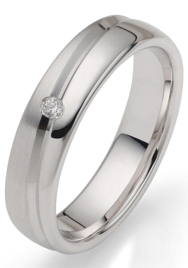 Firetti Trauring »Schmuck Geschenk Hochzeit Ehering "LIEBE"«, wahlweise mit oder ohne Zirkonia (synth.)