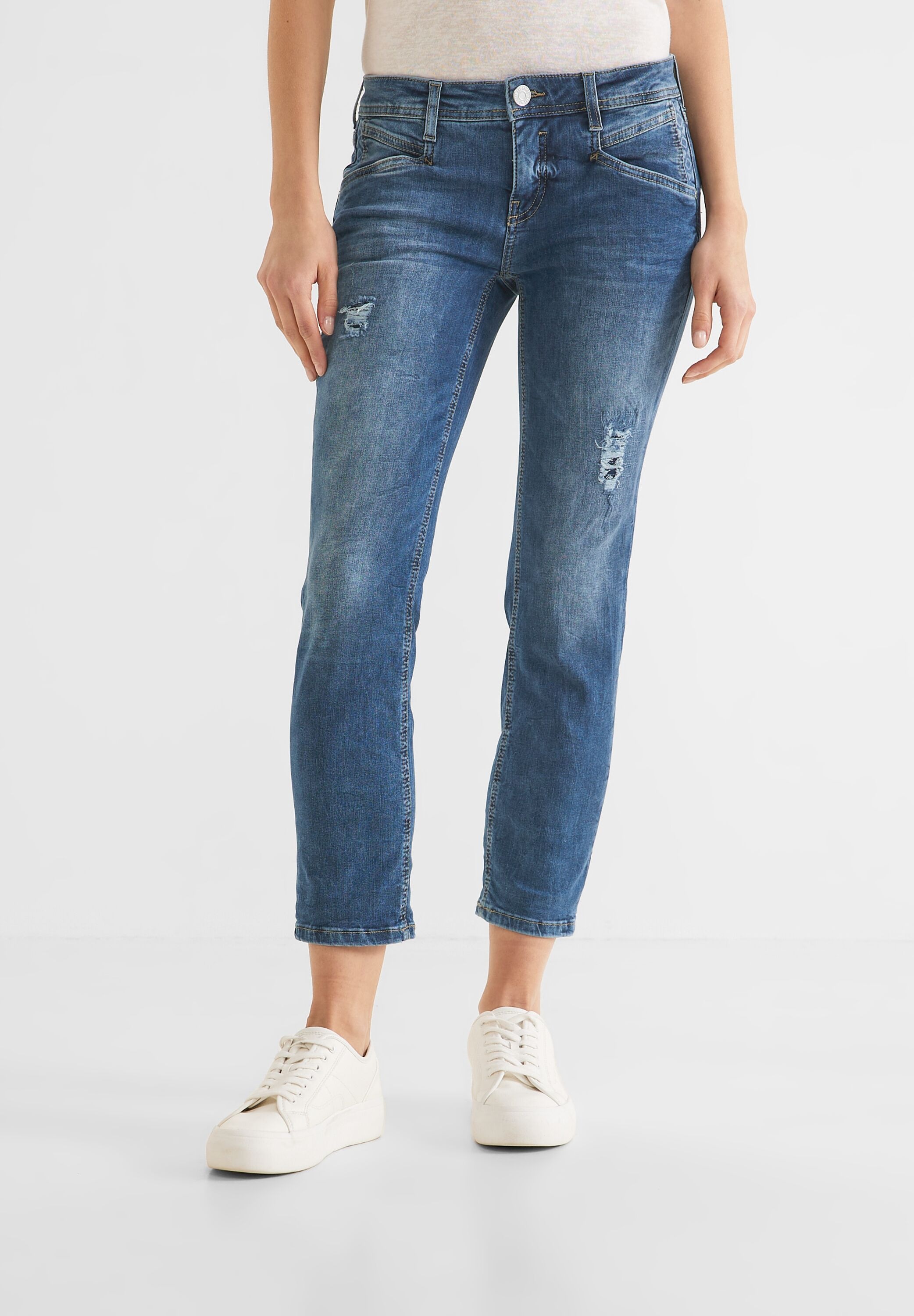 STREET ONE Comfort-fit-Jeans, aus Baumwolle mit Stretchanteil