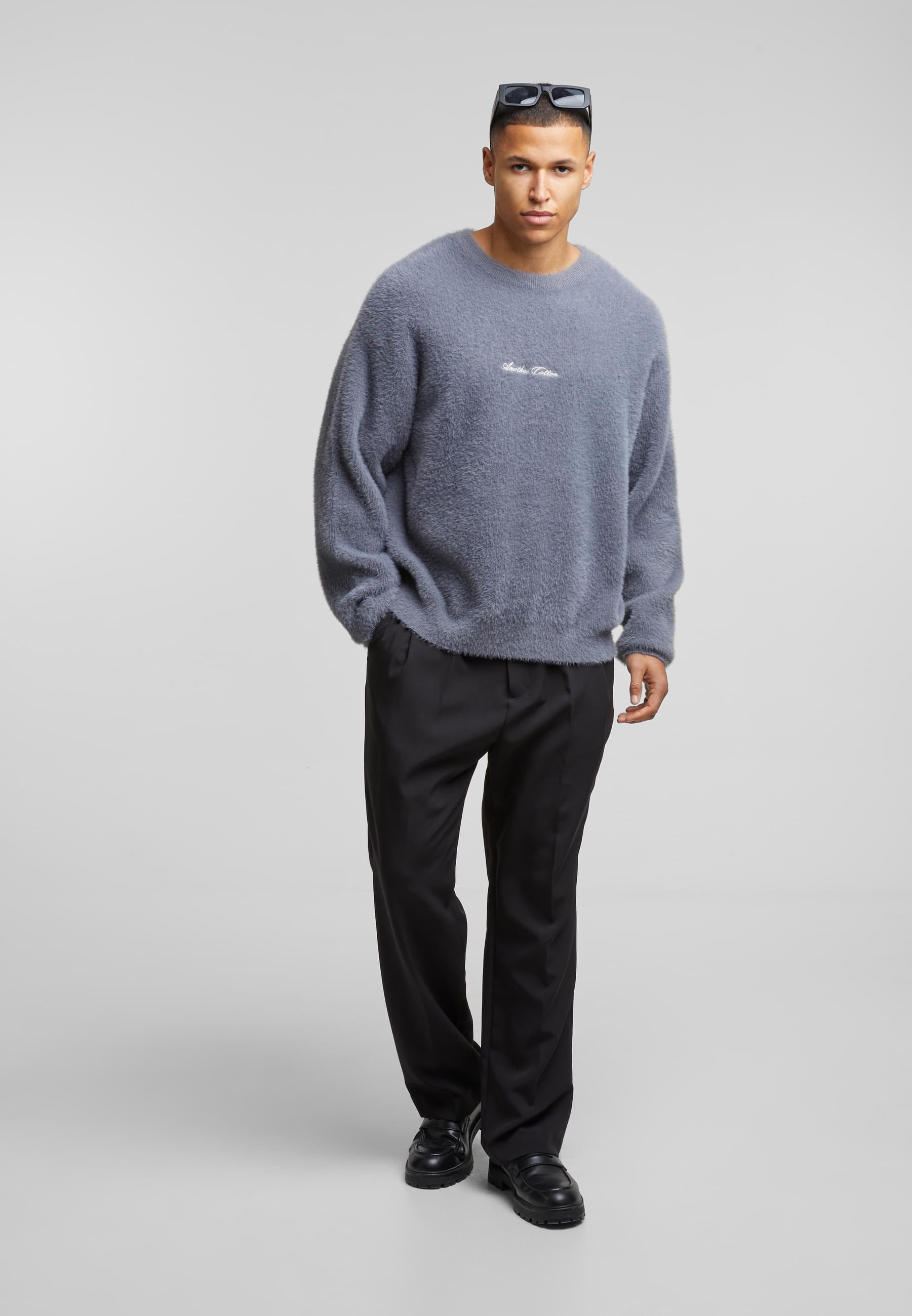 Another Cotton Lab Rundhalspullover »Another Cotton Lab Chest Logo Sweater«, (1 tlg.)