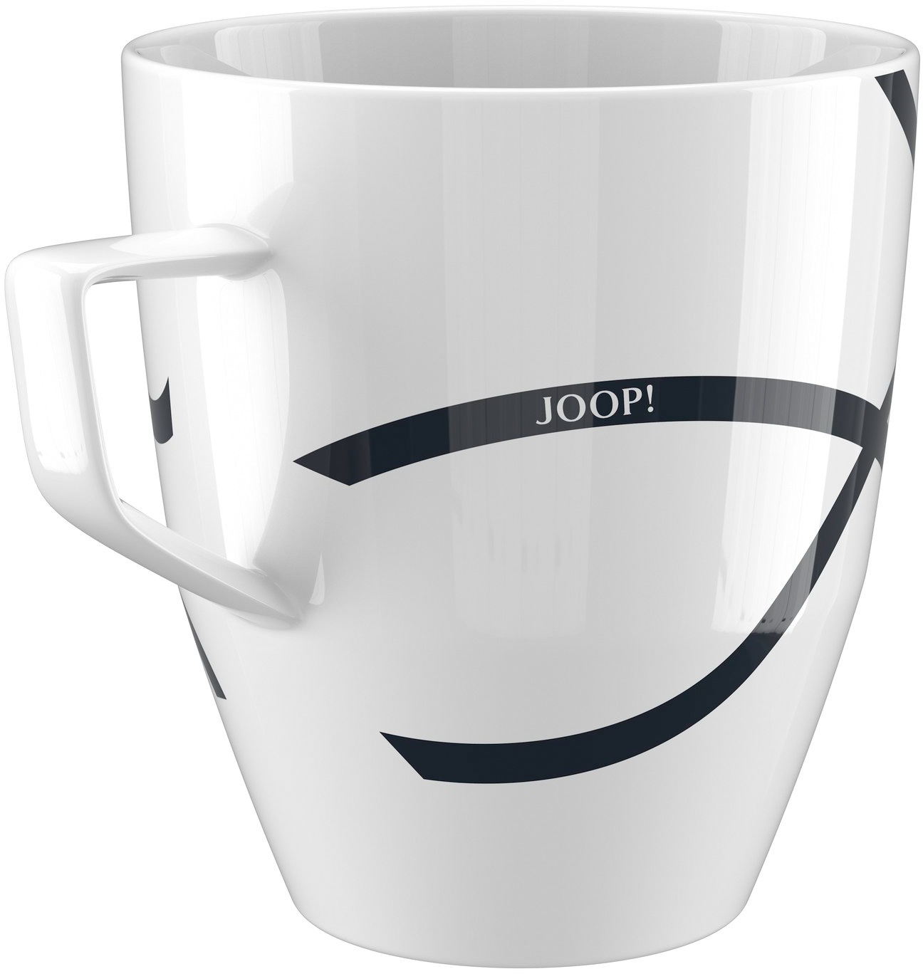 JOOP! Becher »COLLECTOR'S MUG DESIGN EDITION im Dessin LOGO RIBBON«, (1 tlg.), Sammelbecher verziert wie ein Geschenk mit Schleifenband-Motiv, 320 ml