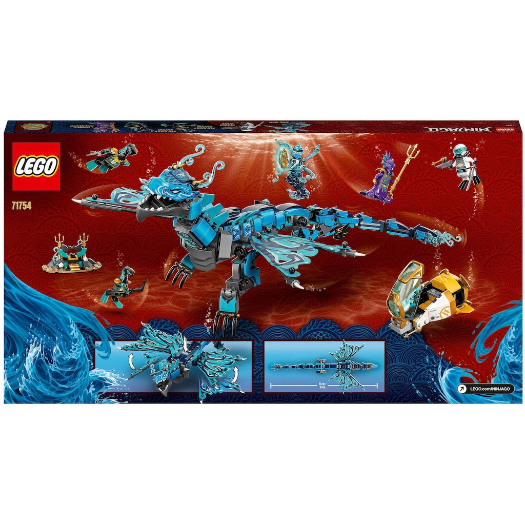 LEGO® Konstruktionsspielsteine »Wasserdrache (71754), LEGO® NINJAGO®«, (737 St.)