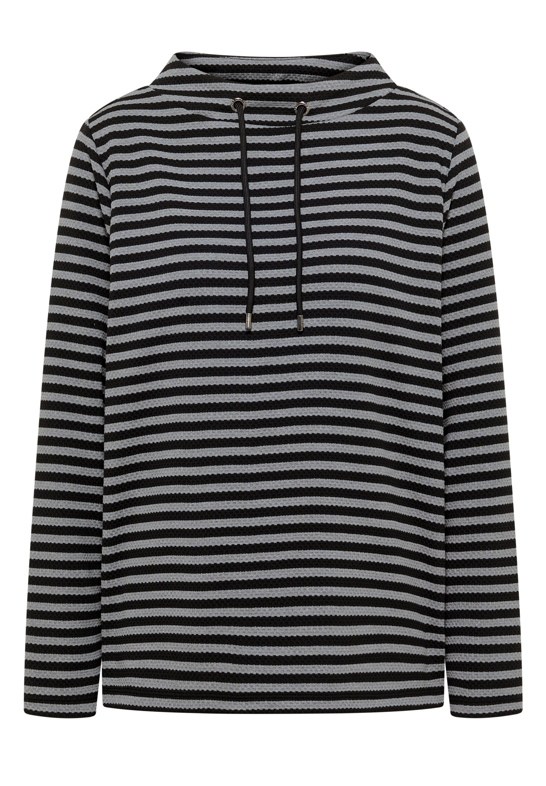 Cecil Langarmshirt mit Tunnelzugband am Kragen