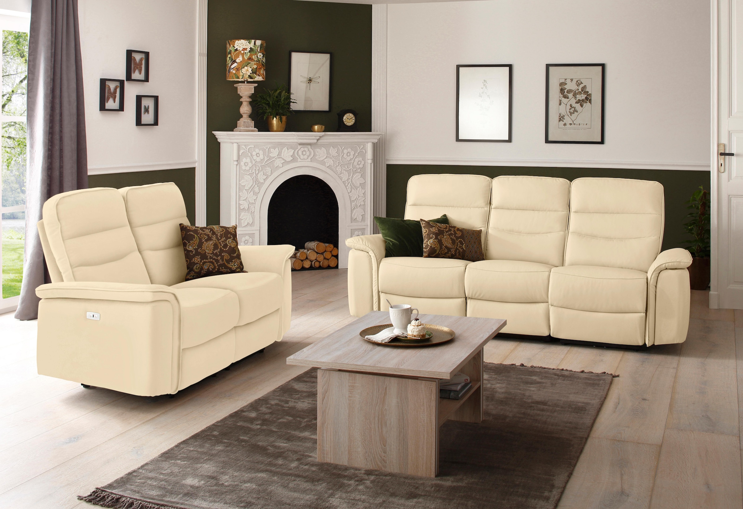 Home affaire 2-Sitzer »Maldini«, elektrischer Relaxfunktion und USB-Anschluss, Breite 166 cm