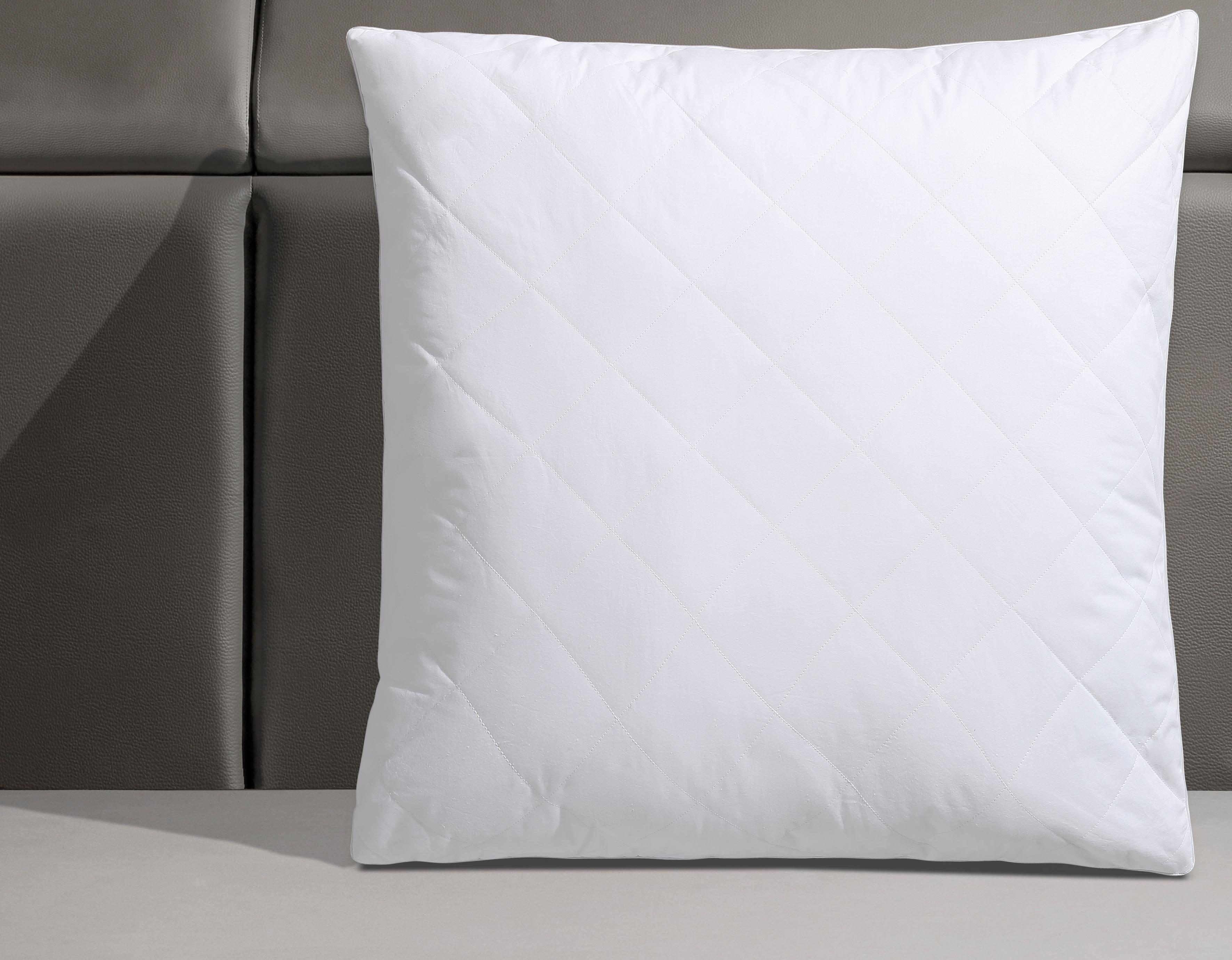 Thumbnail - QUEENS TEXTILES Synthetikkopfkissen "Juliette" 1 Stk. tlg. Bezug versteppt mit 100% Viskose