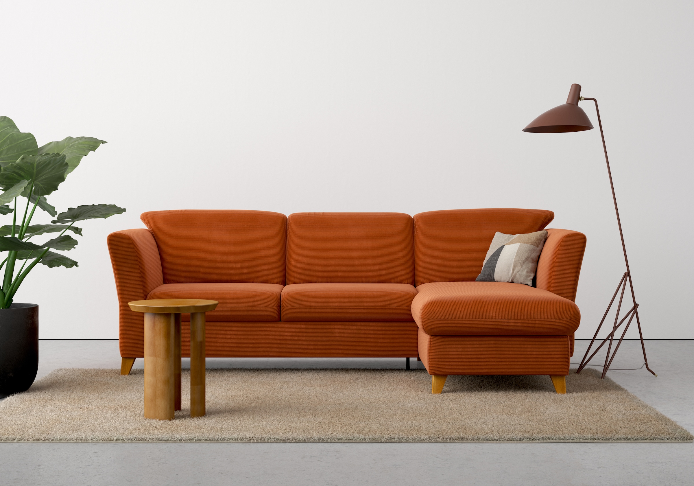Home affaire Ecksofa »Trelleborg L-Form«, wahlweise mit Bettfunktion und Bettkasten, inkl. Federkern-Polsterung