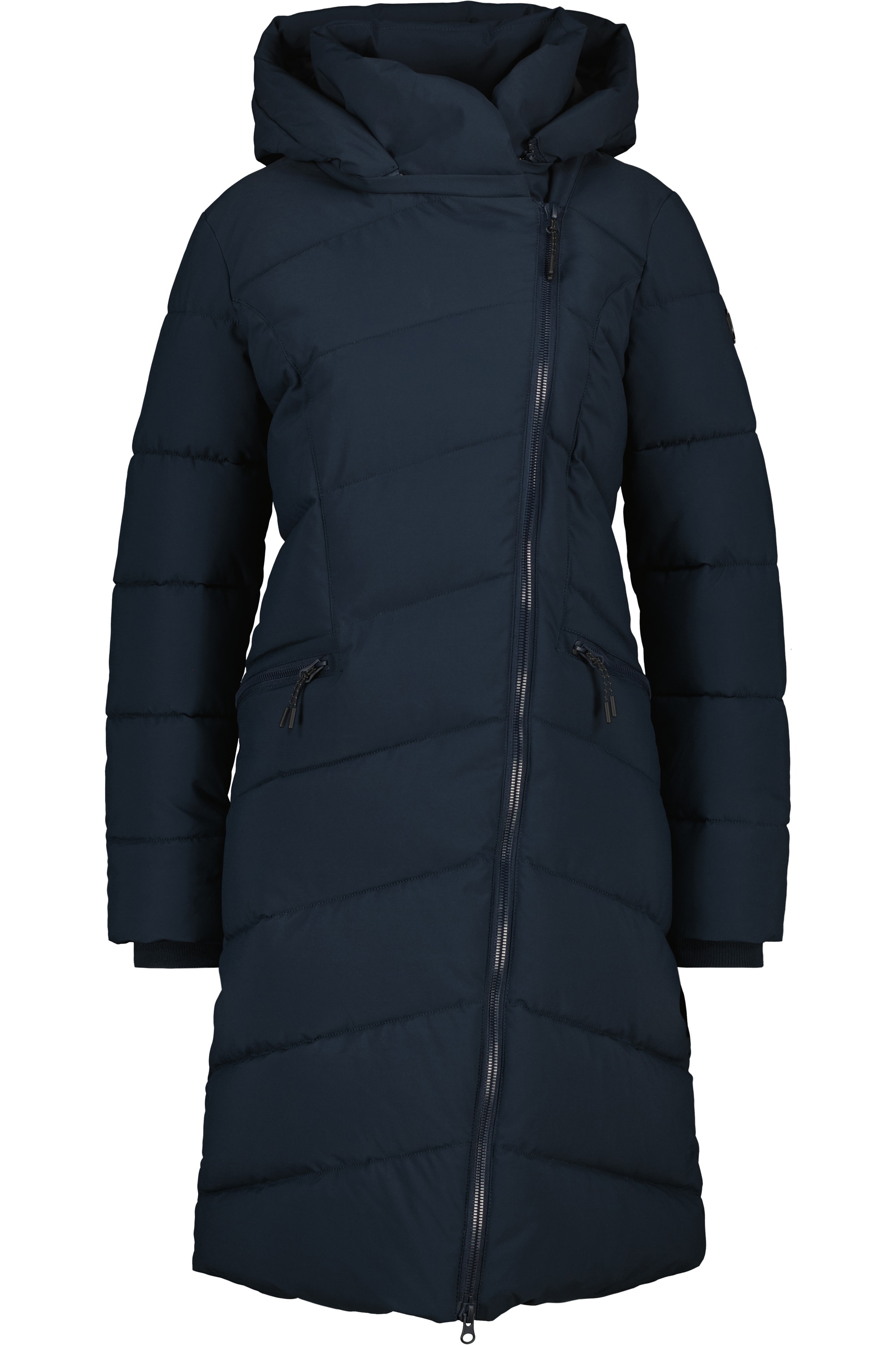 Winterjacke »Damen NimaAK A«, mit Kapuze, in Wickeloptik mit abnehmbarer Kapuze und...