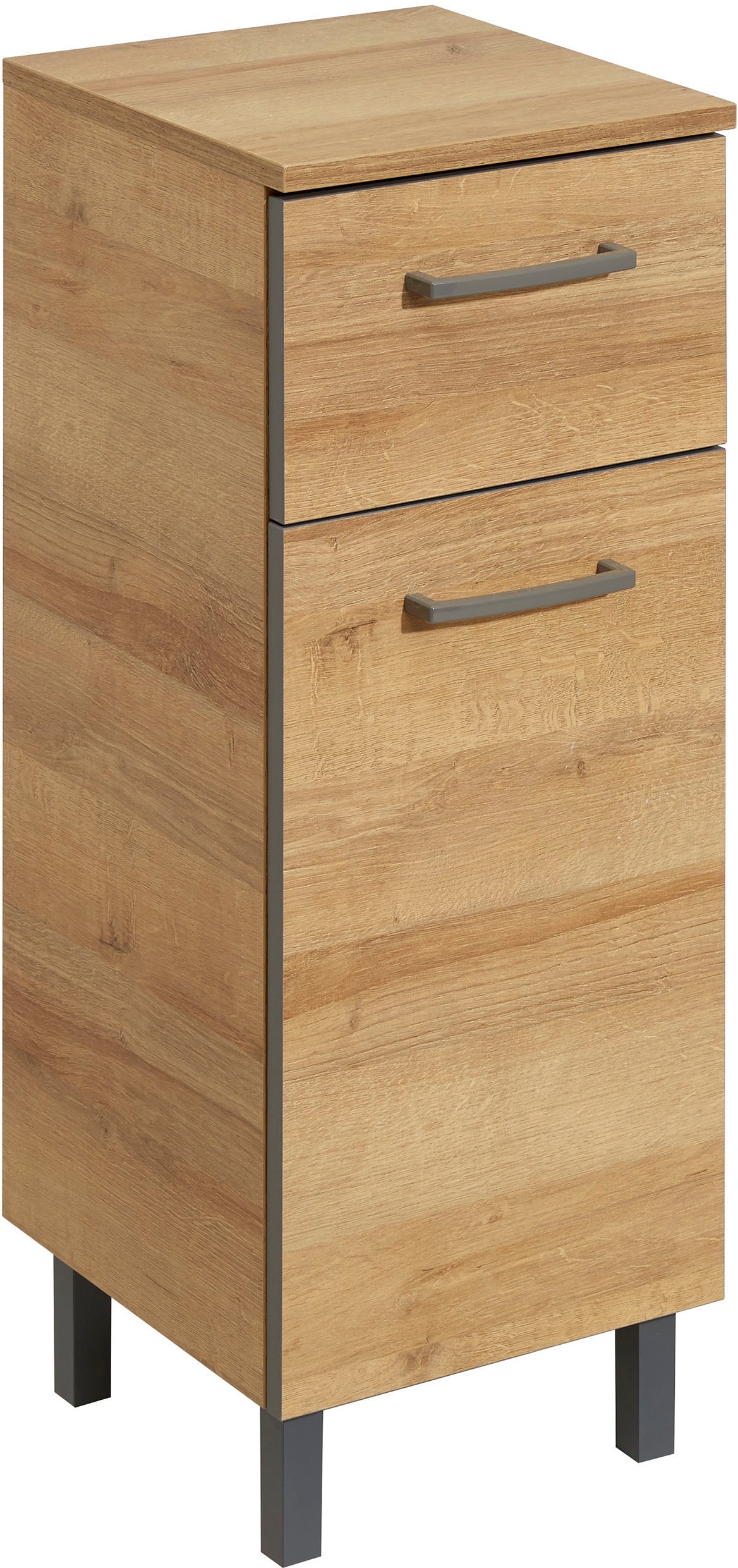 Saphir Badmöbel-Set »Quickset 919 5-teilig, Waschbeckenunterschrank mit LED-Spiegel«, (5 St.), Hochschrank, Unterschrank, Hängeschrank, inkl. Türdämpfer, 6 Türen