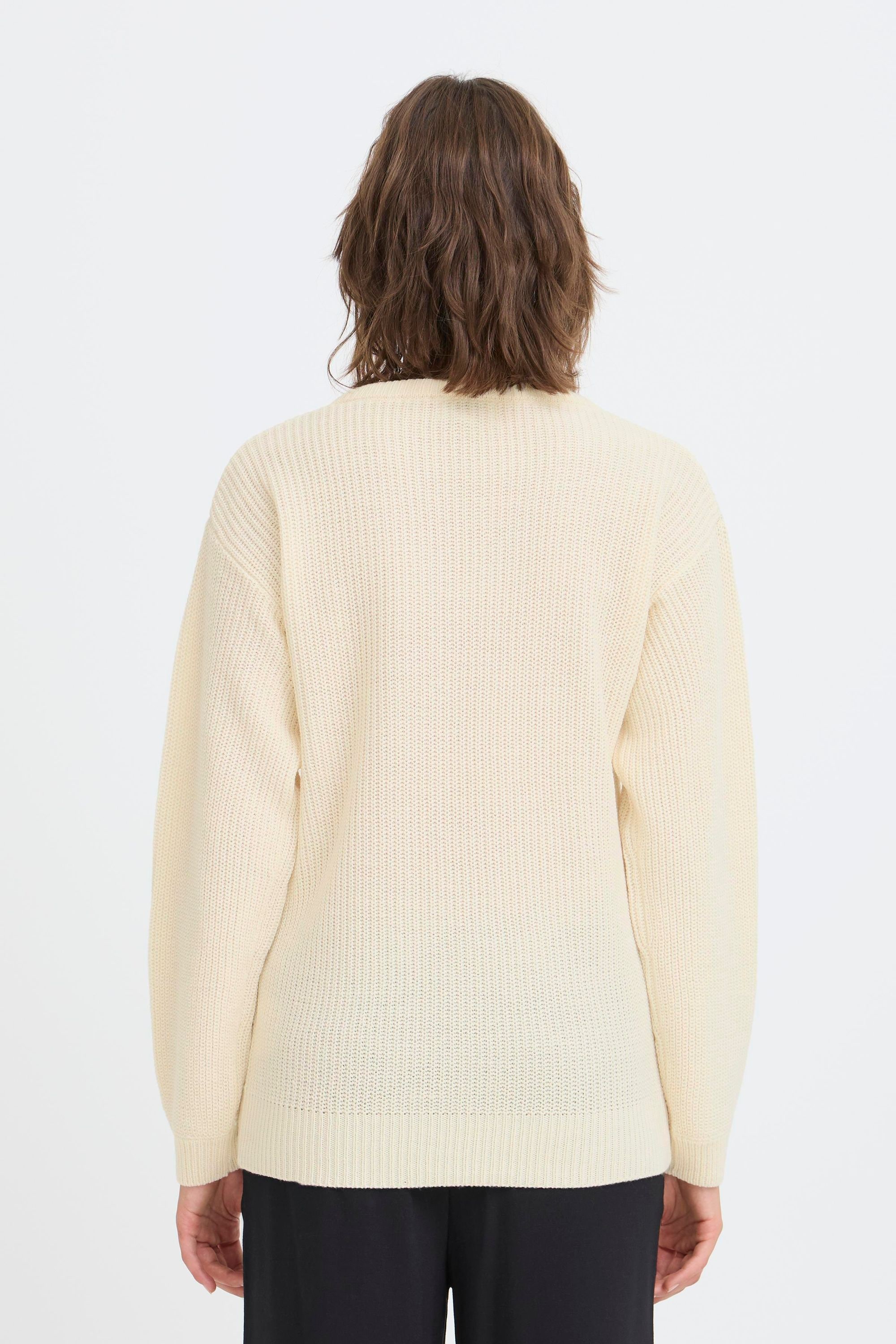 OXMO Strickfleece-Pullover »Strickpullover OXISANDIE LS«