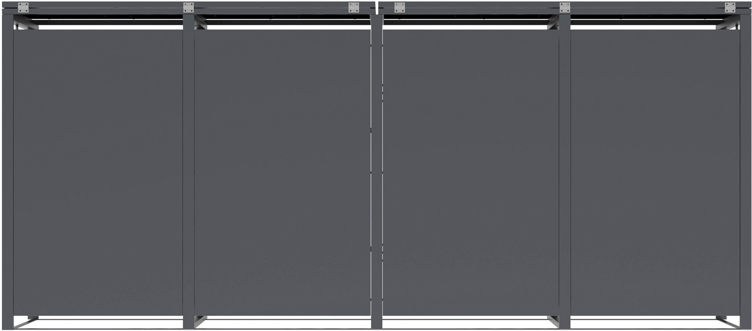 WESTMANN Mülltonnenbox »Status 4« BxTxH: 265x80x116 cm, für 4x240 L Mülltonnen