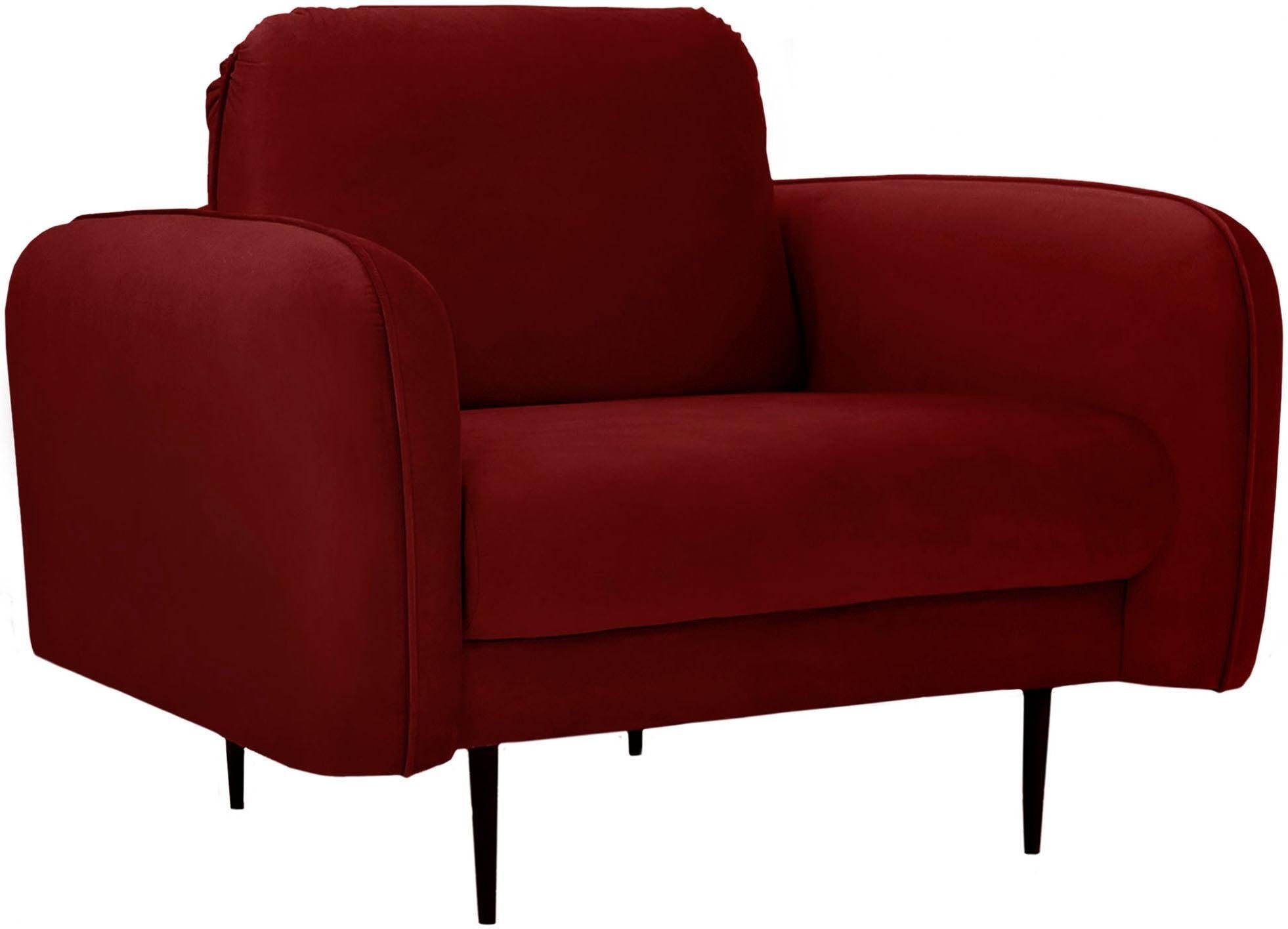 Home affaire Sessel "Skidi" mit losem Rückenkissen und Keder oben auf der A günstig online kaufen