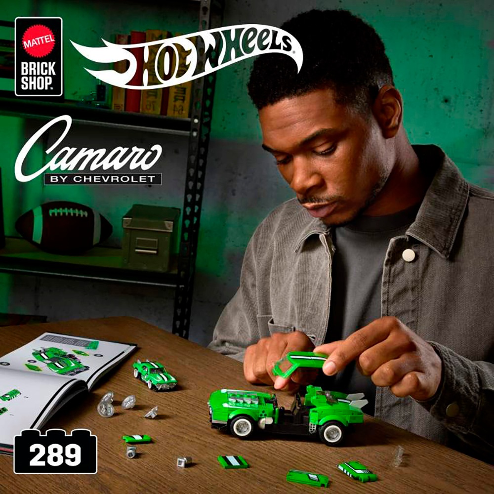 Mattel® Modellbausatz »Mattel Brick Shop Hot Wheels, SPEED SERIES CAMARO«, (289 St.), 1:32