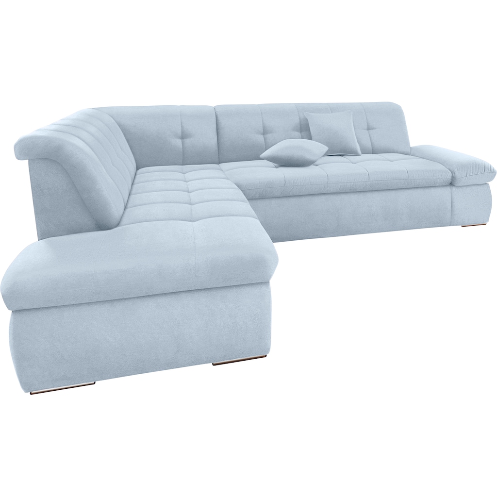 DOMO collection Ecksofa »NMoric incl. Zierkissen B/T/H: 273/216/80 cm«