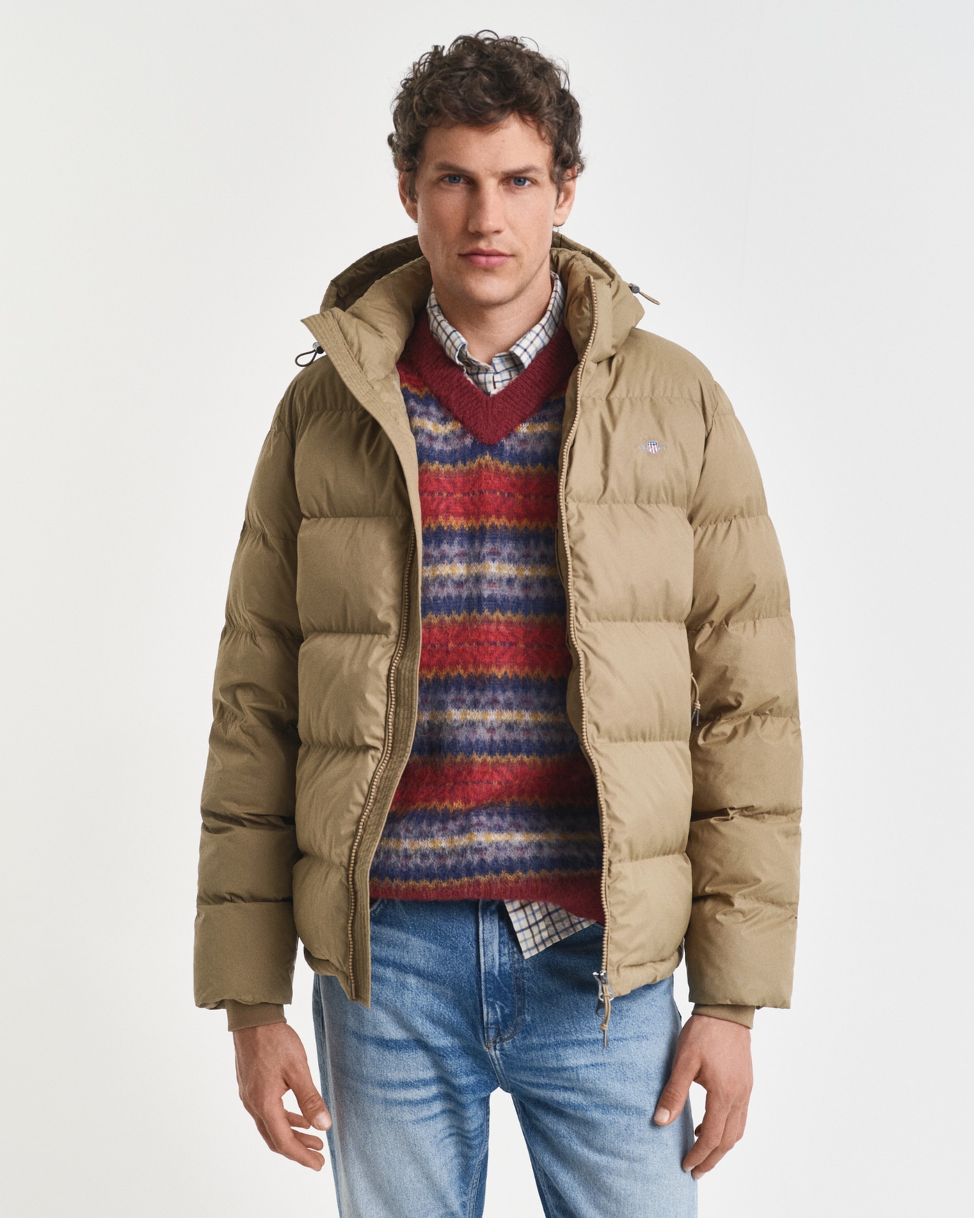 Gant Steppjacke »ACTIVE CLOUD JACKET« mit Kapuze regular fit, abnehmbare Kapuze, 2-Wege-Reißverschluss