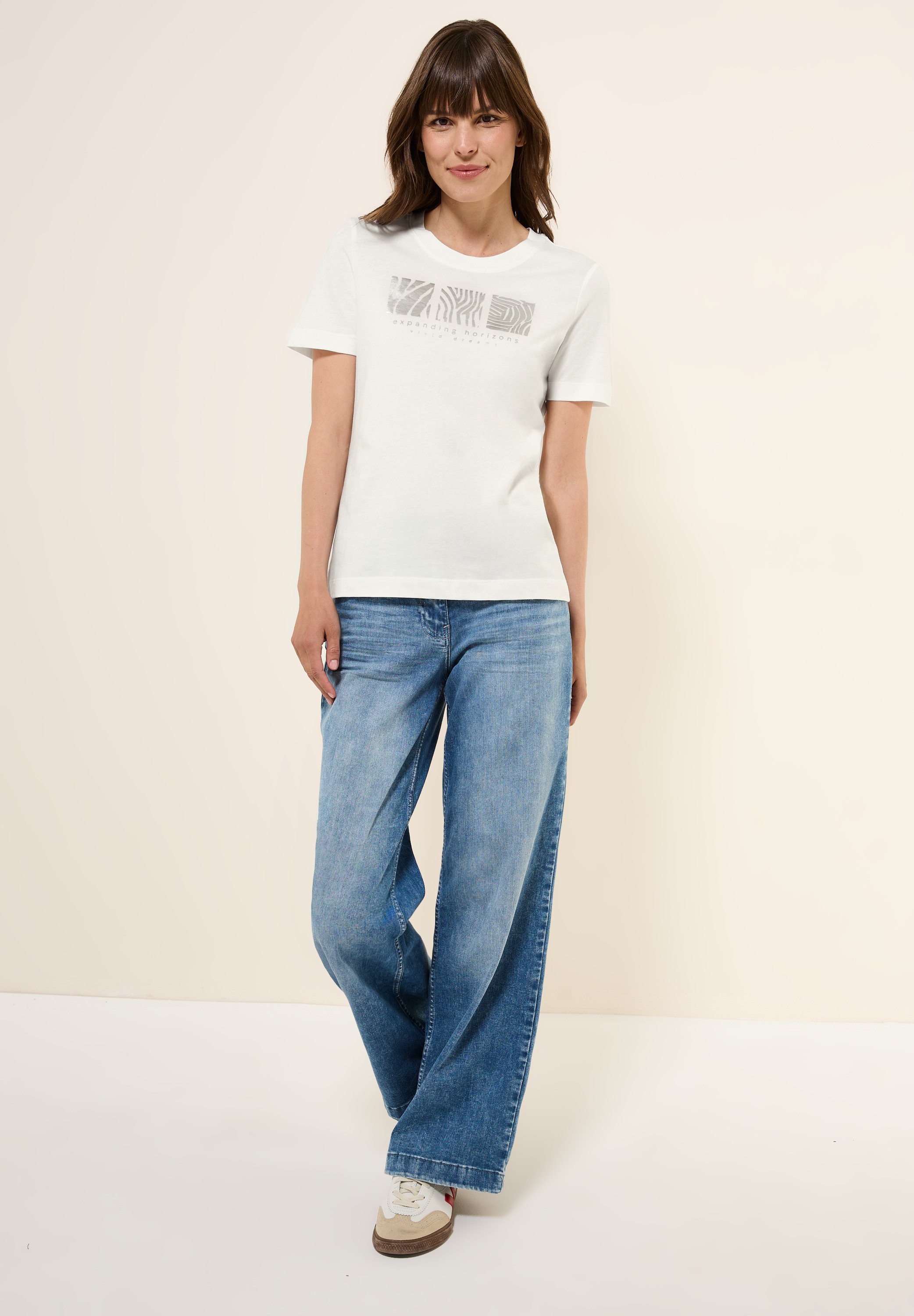 Thumbnail - Cecil T-Shirt aus reiner Baumwolle