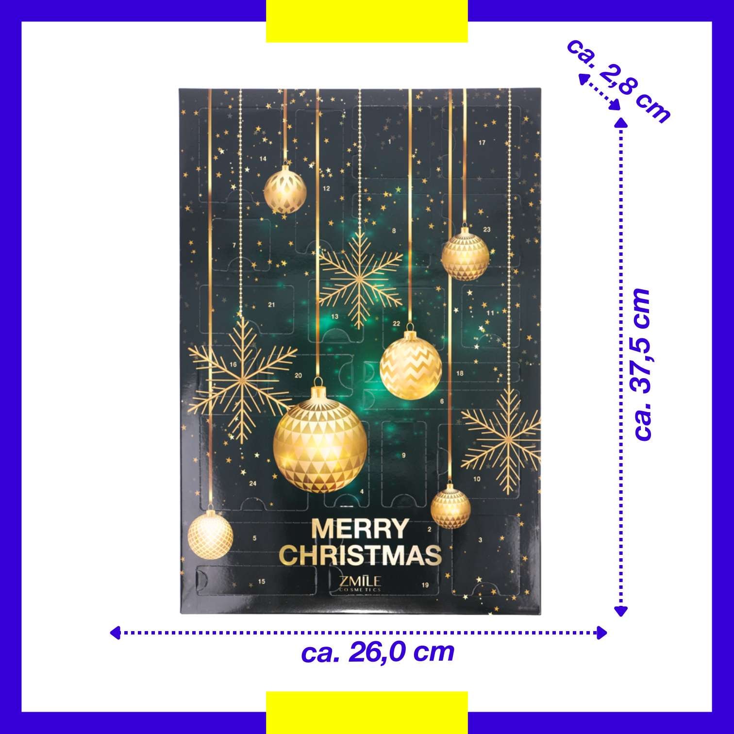 ZMILE COSMETICS Adventskalender »ZMILE COSMETICS Adventskalender Traditional 'Glamour Countdown'«, ab 13 Jahren, vegane Kosmetik