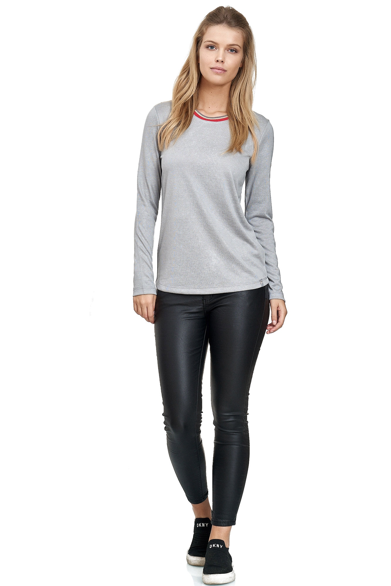 Decay Langarmshirt, mit Rundhals-Ausschnitt