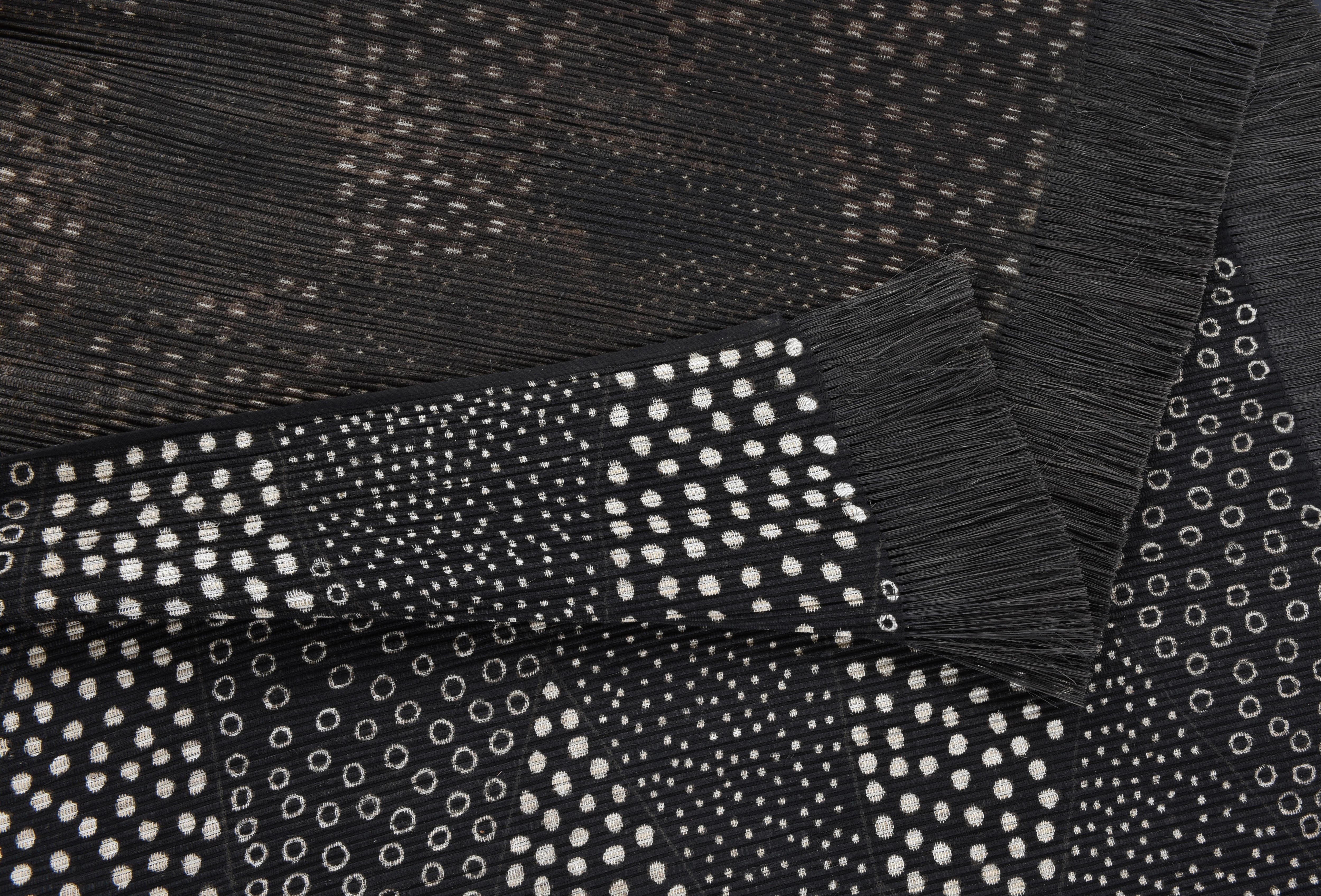 Thumbnail - DIE HAUSKUNST Teppich "Chiya Tiama 3" rechteckig 4 mm Höhe Flachgewebe, handgewebt, mit Fransen