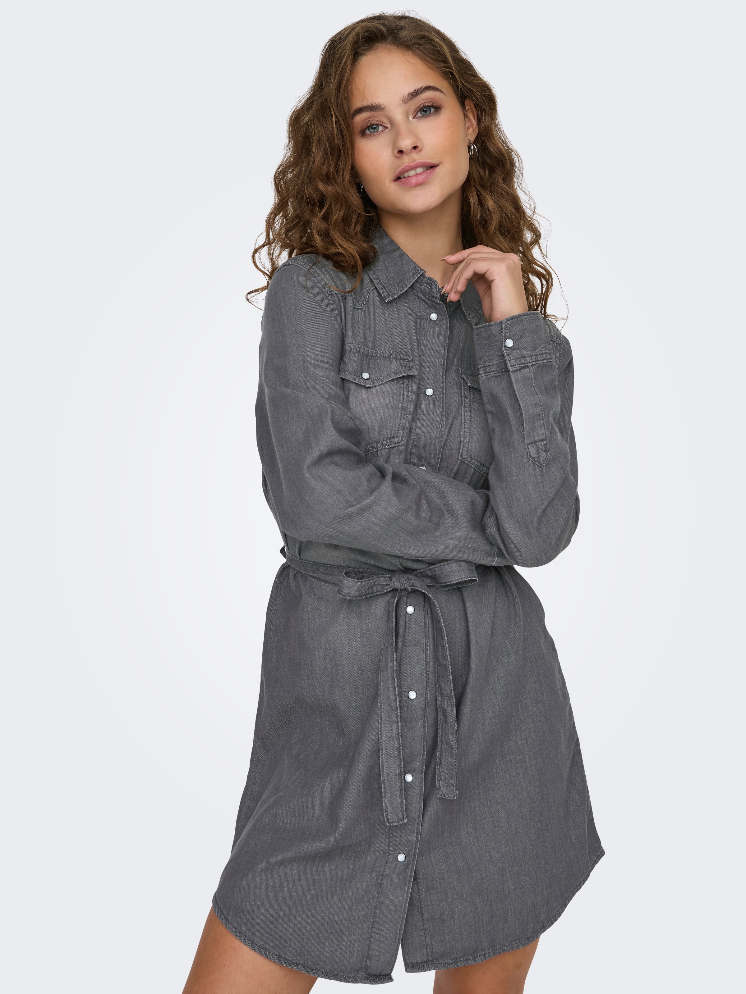 ONLY Midikleid "ONLALEXA BELT DNM DRESS AKM", Sommerkleid günstig online kaufen