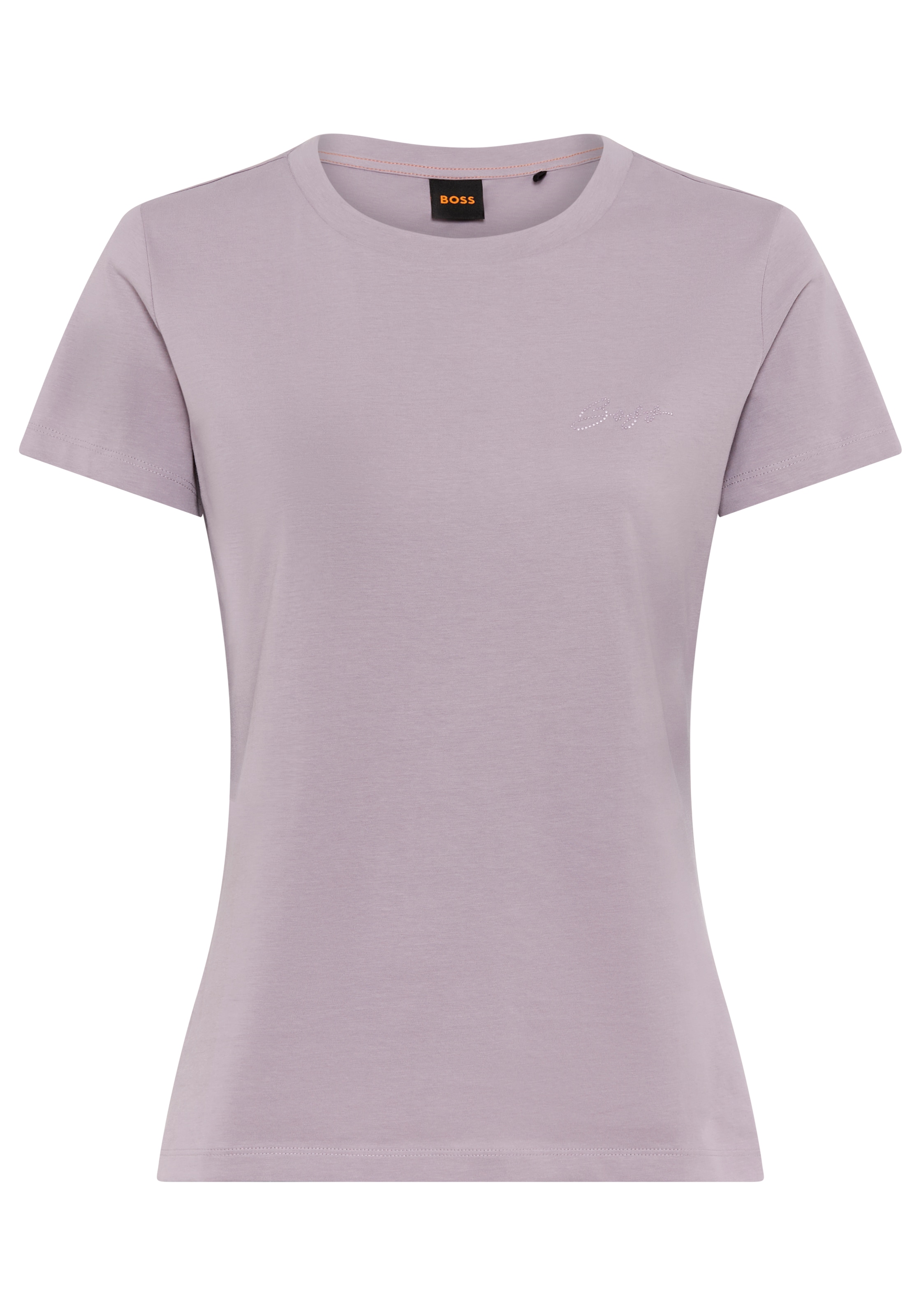BOSS ORANGE T-Shirt "Esogo Premium Damenmode", mit Rundhals, Strassapplikat günstig online kaufen