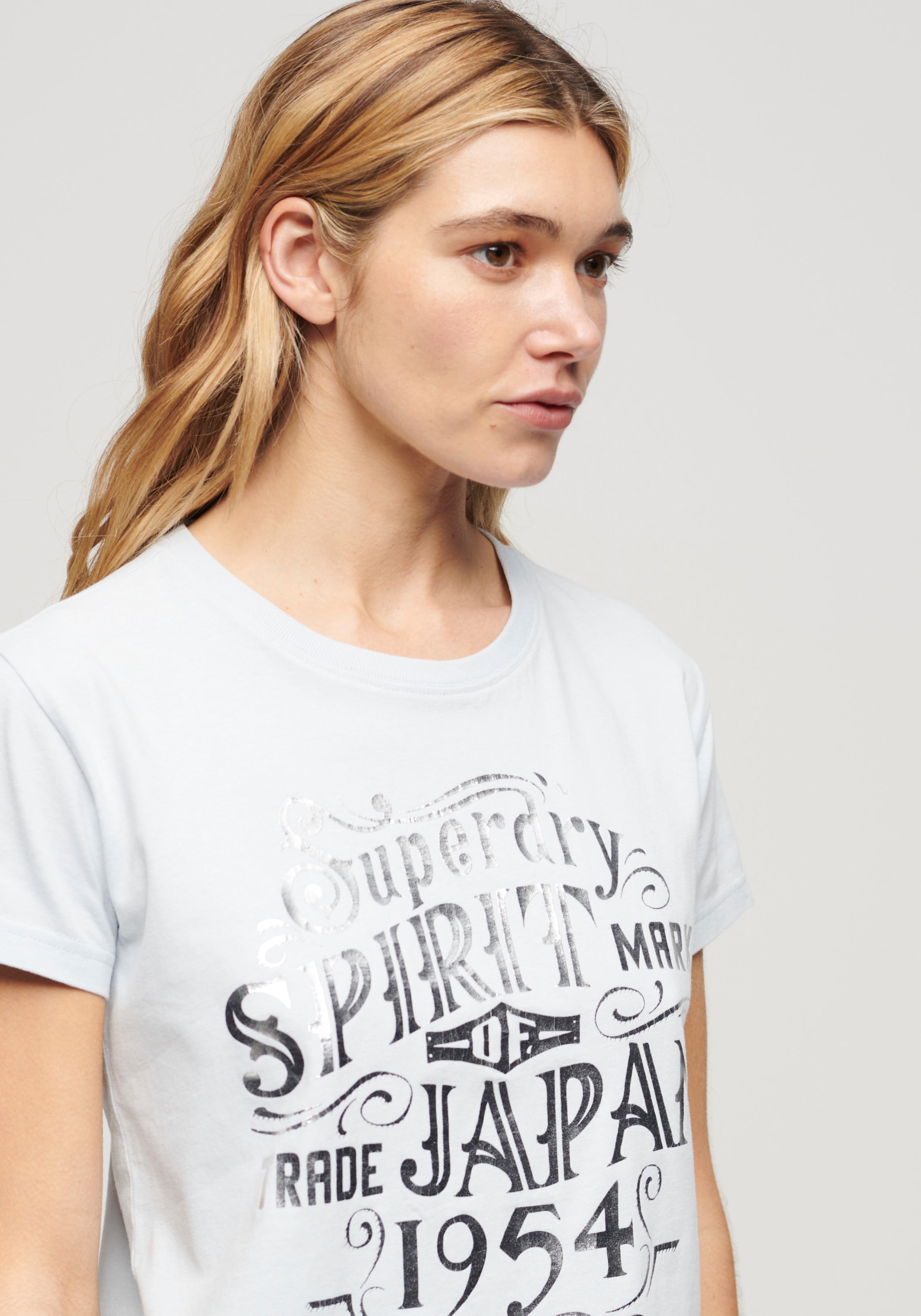 Superdry Print-Shirt "FOIL WORKWEAR FITTED TEE" günstig online kaufen