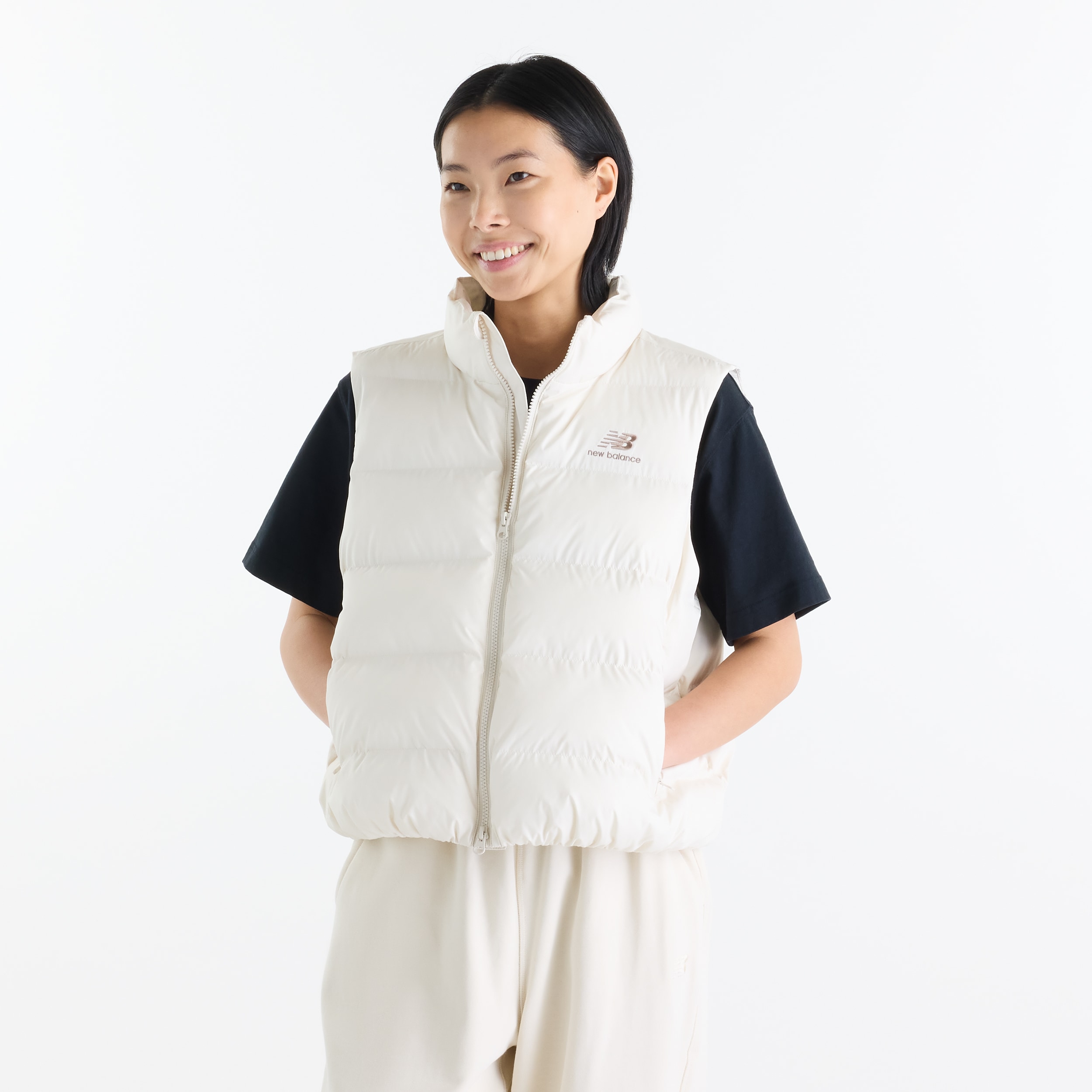 New Balance Steppweste "BOSTON PUFFER VEST" für Erwachsene, mit leichter Wattierung, aus Polyester