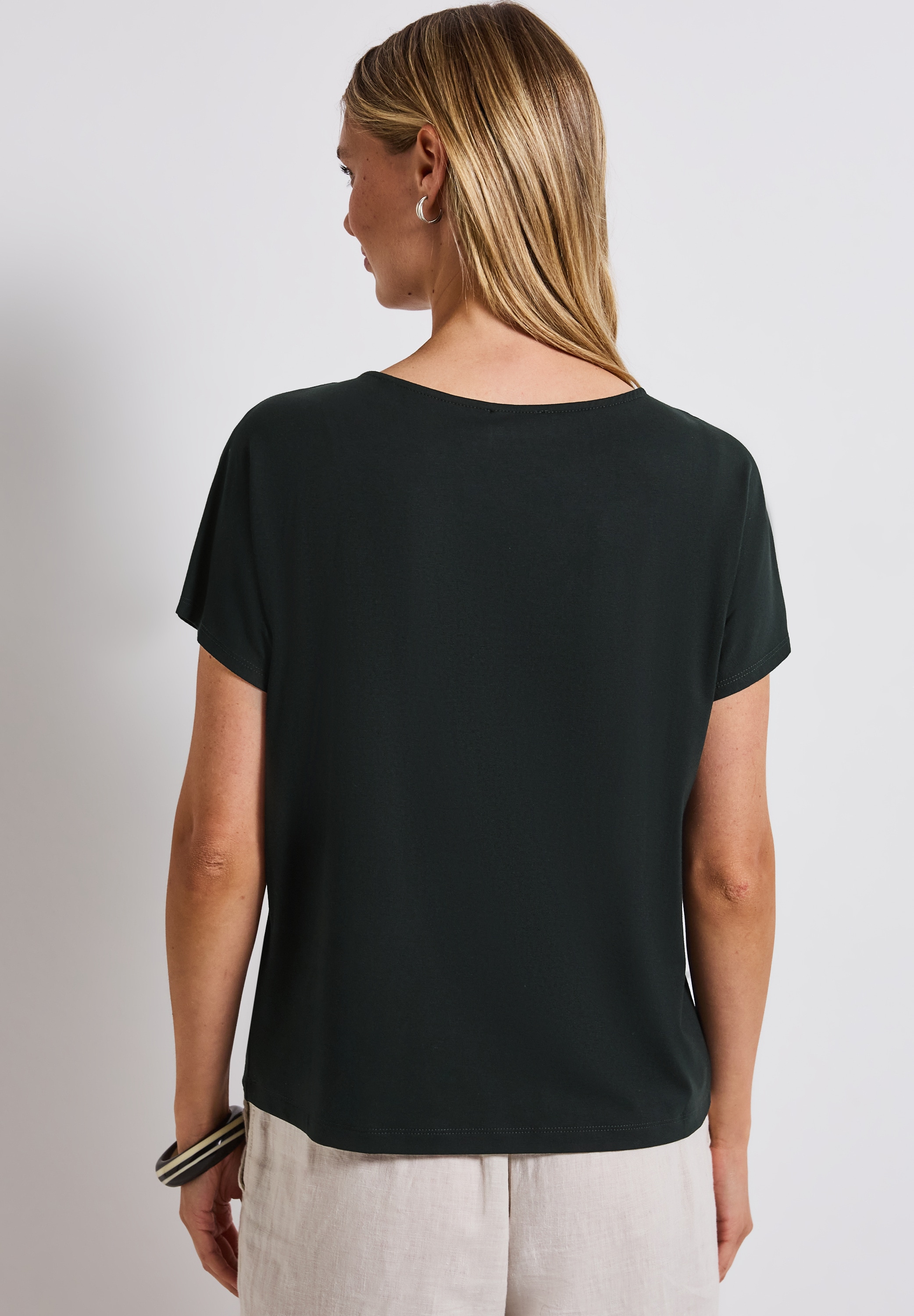 STREET ONE Shirttop, mit Cut-Out Detail