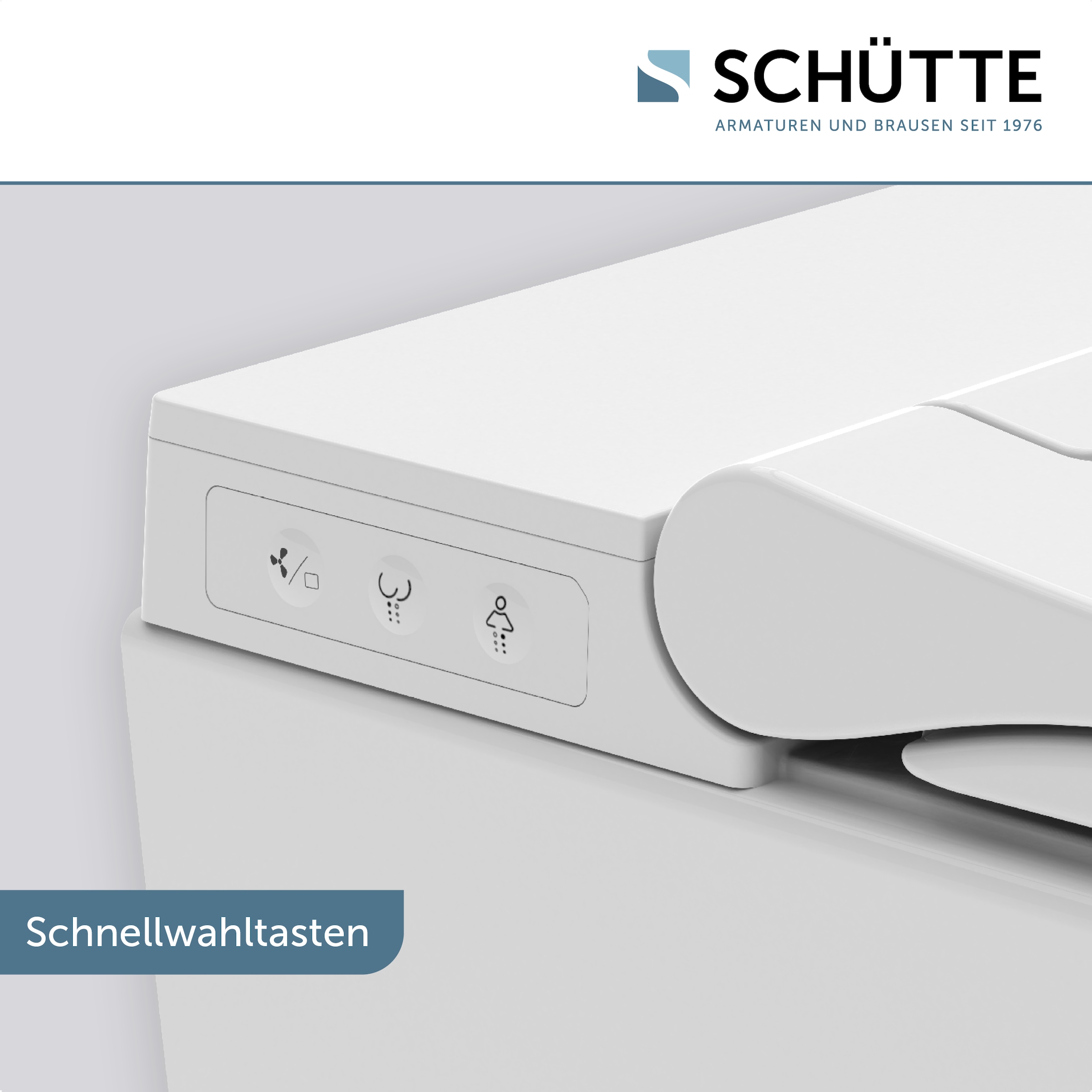 Schütte Dusch-WC »CESARI Premium«, (Komplett-Set), spülrandlos