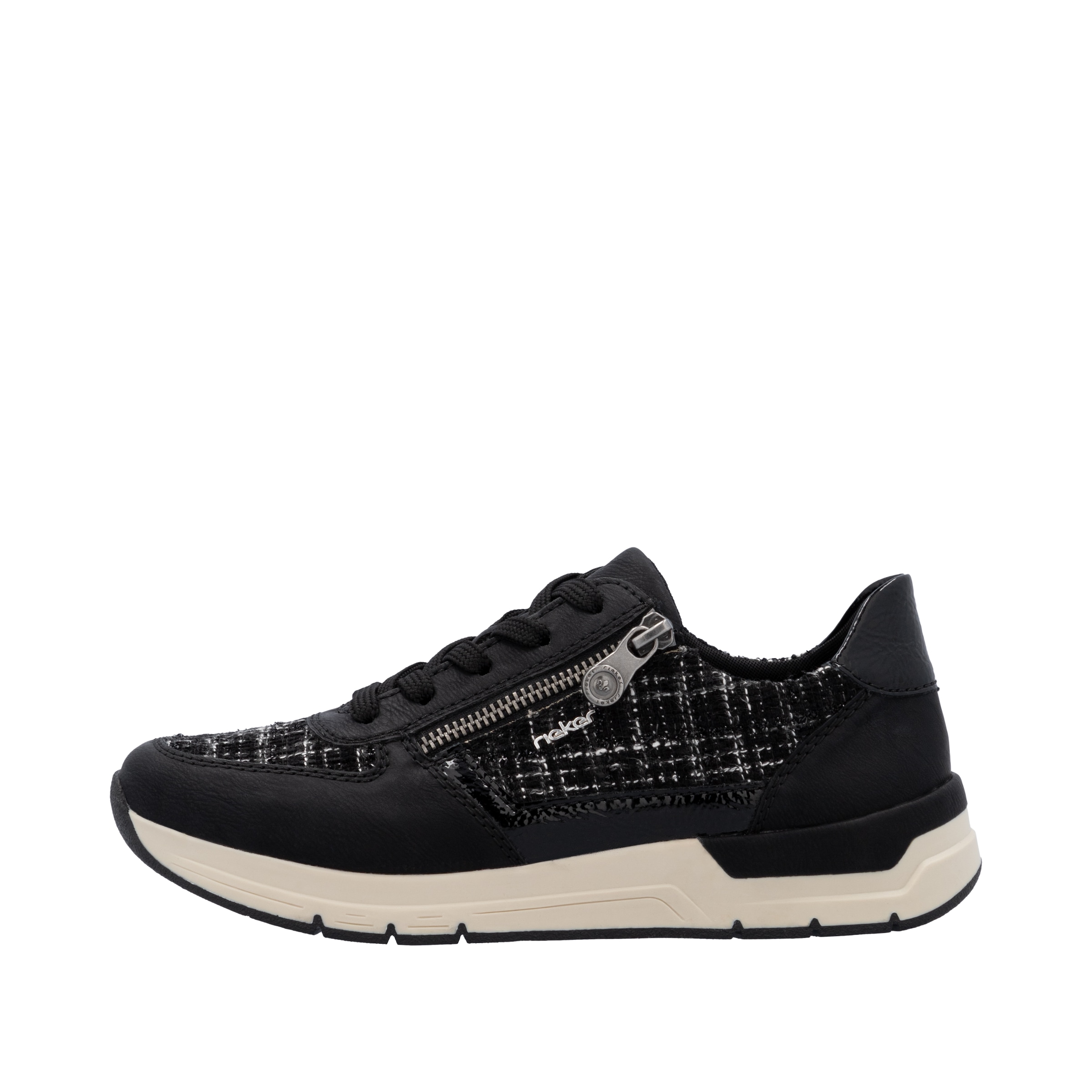 Rieker Sneaker, Freizeitschuh, Schnürschuh, Halbschuh mit modischen Akzenten