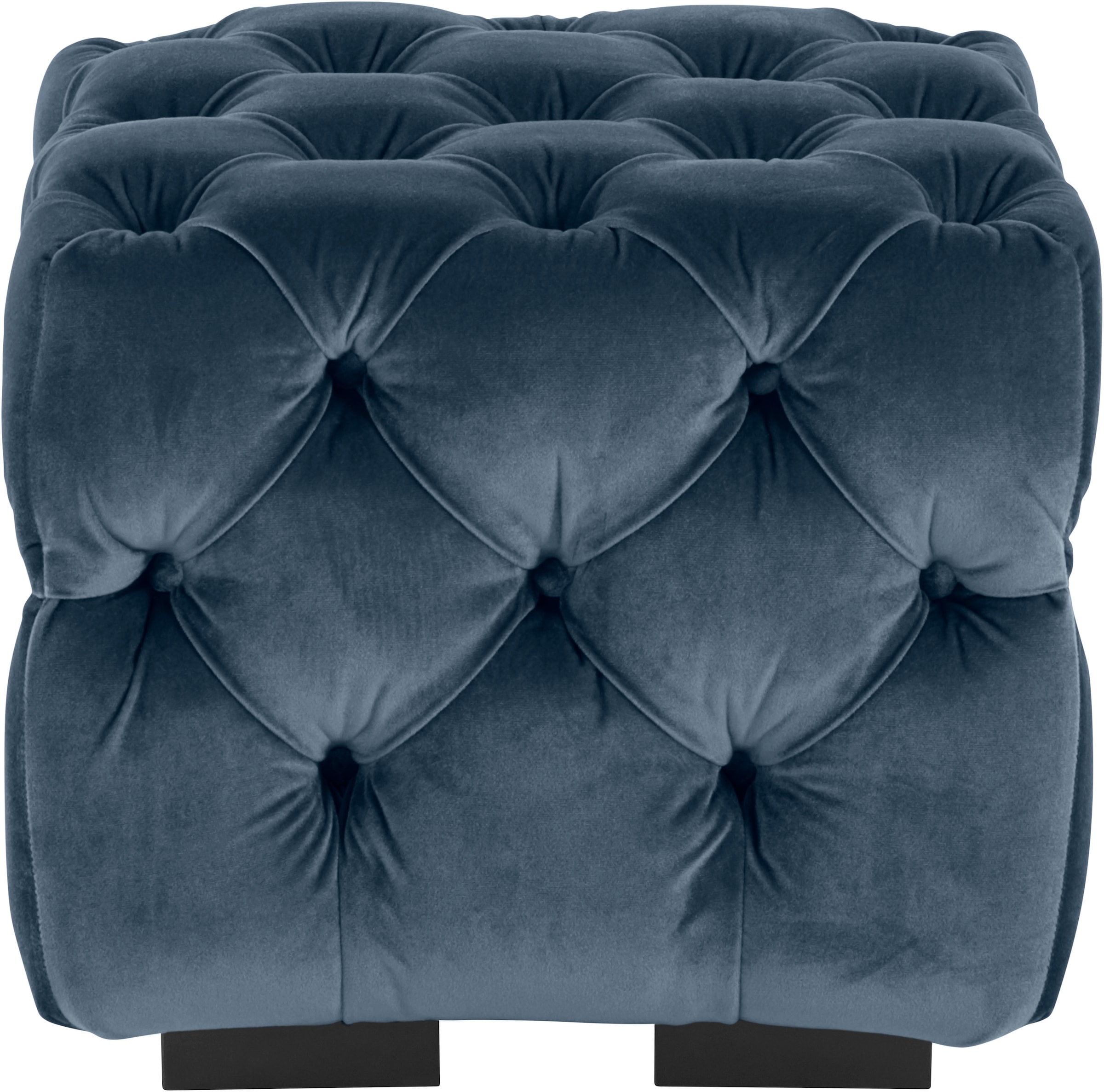 Guido Maria Kretschmer Home&Living Polsterhocker »Kalina«, mit klassischer Chesterfield-Knopfheftung, passend zur Serie "Kalina"