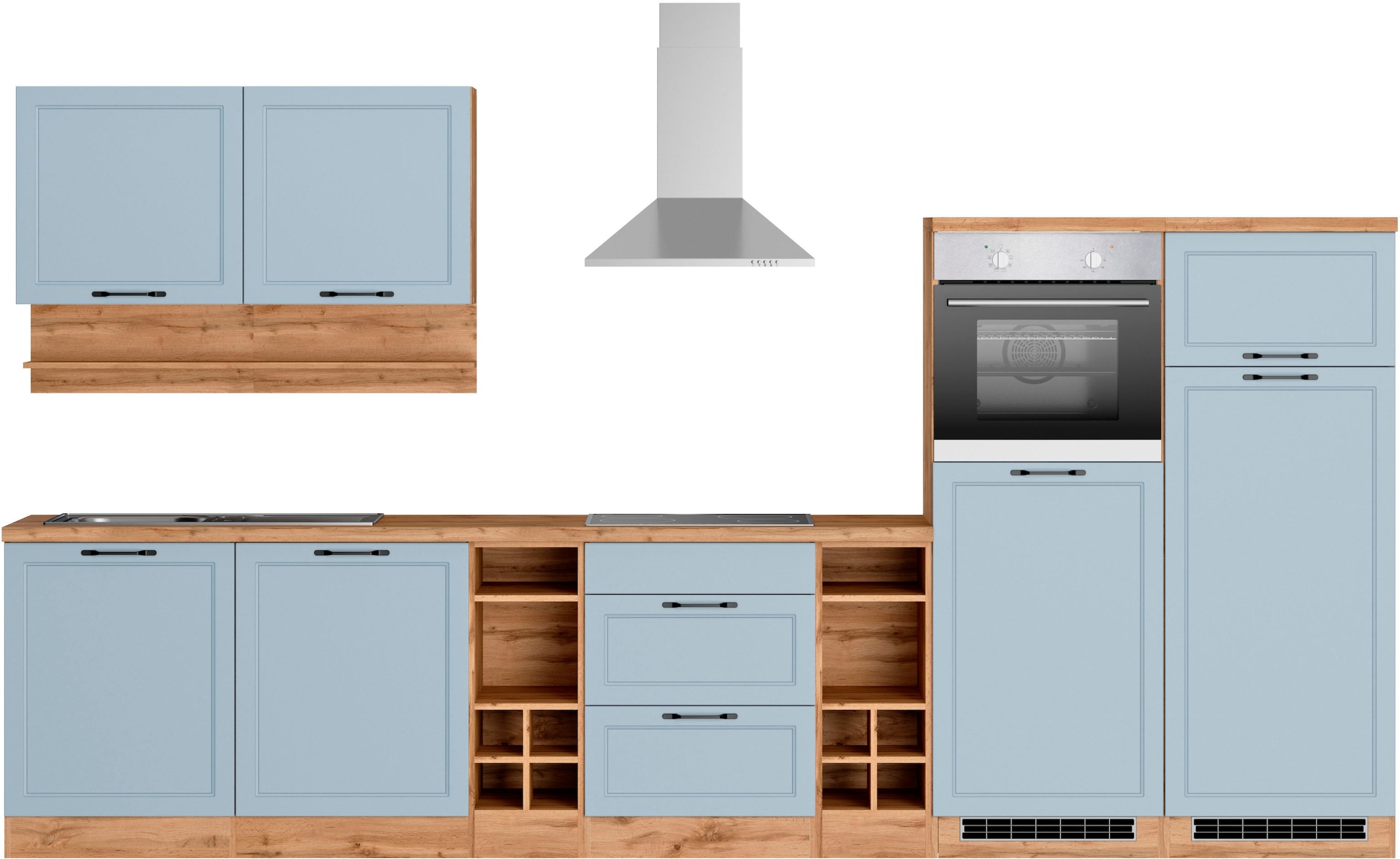 KOCHSTATION Küchenzeile »KS-Lana«, 360 cm breit, wahlweise mit oder ohne E-Geräte