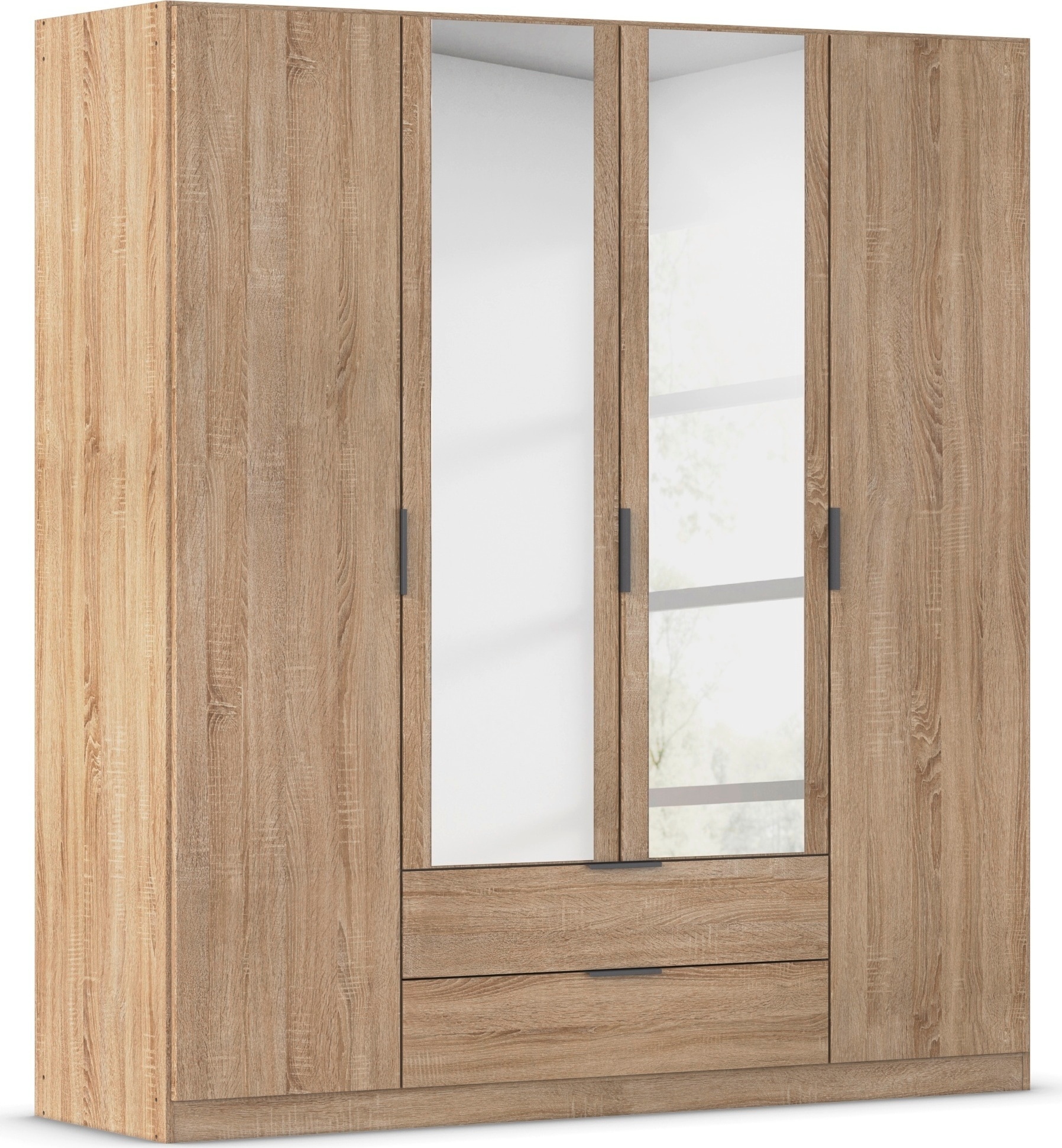 rauch Kleiderschrank "Drehtürenschrank Schrank Garderobe Ankleide Schlafzimmer LAGOA" 3 verschiedene Ausstattungen BASIC/CLASSIC/PREMIUM (inkl. SOFT-CLOSE), geräumige Schubladen, 3 Breiten, optional mit Aufsatz MADE IN GERMANY