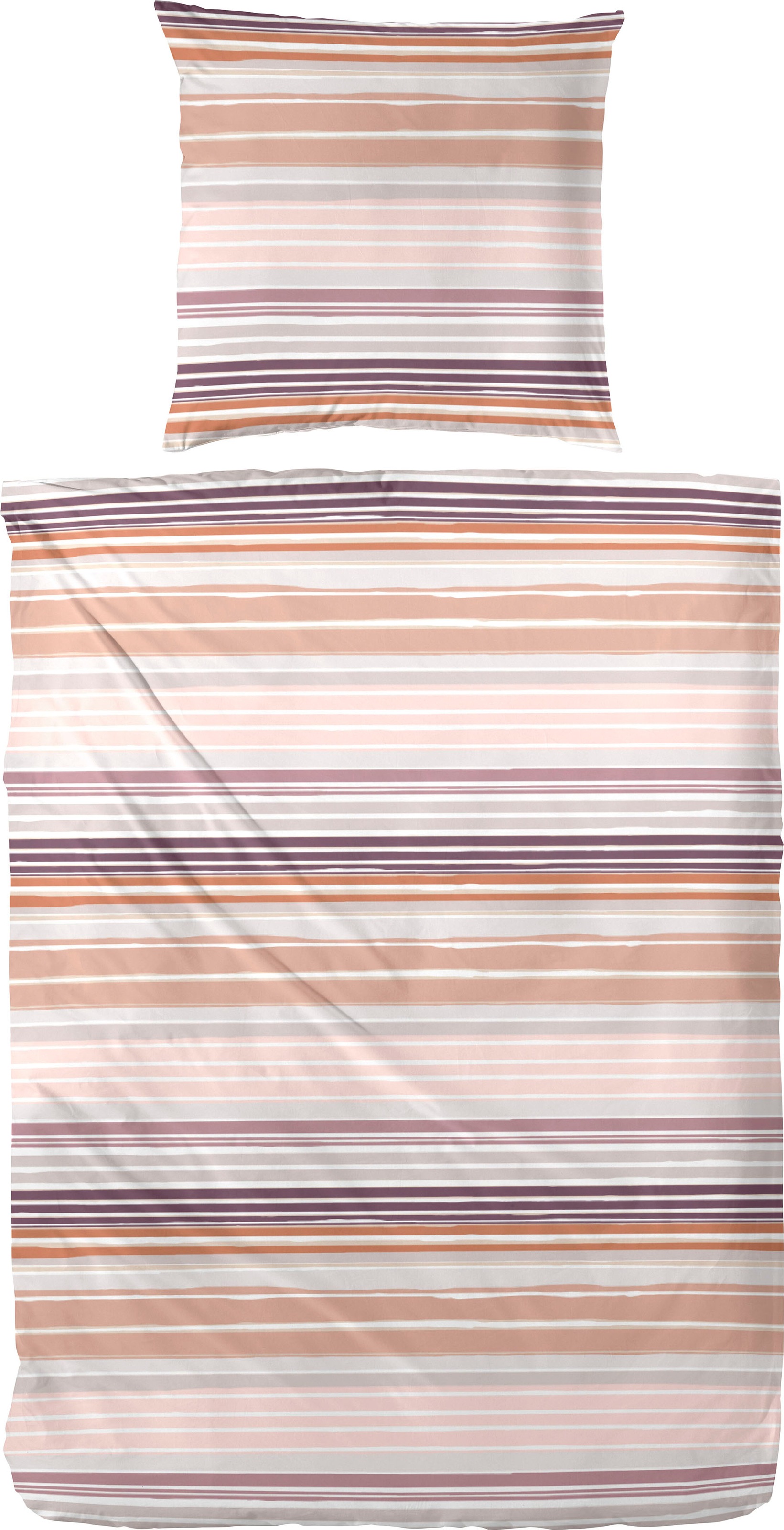 Primera Bettwäsche "Wavy Stripe", (2 tlg.), mit modernen Streifen in frischen Farben