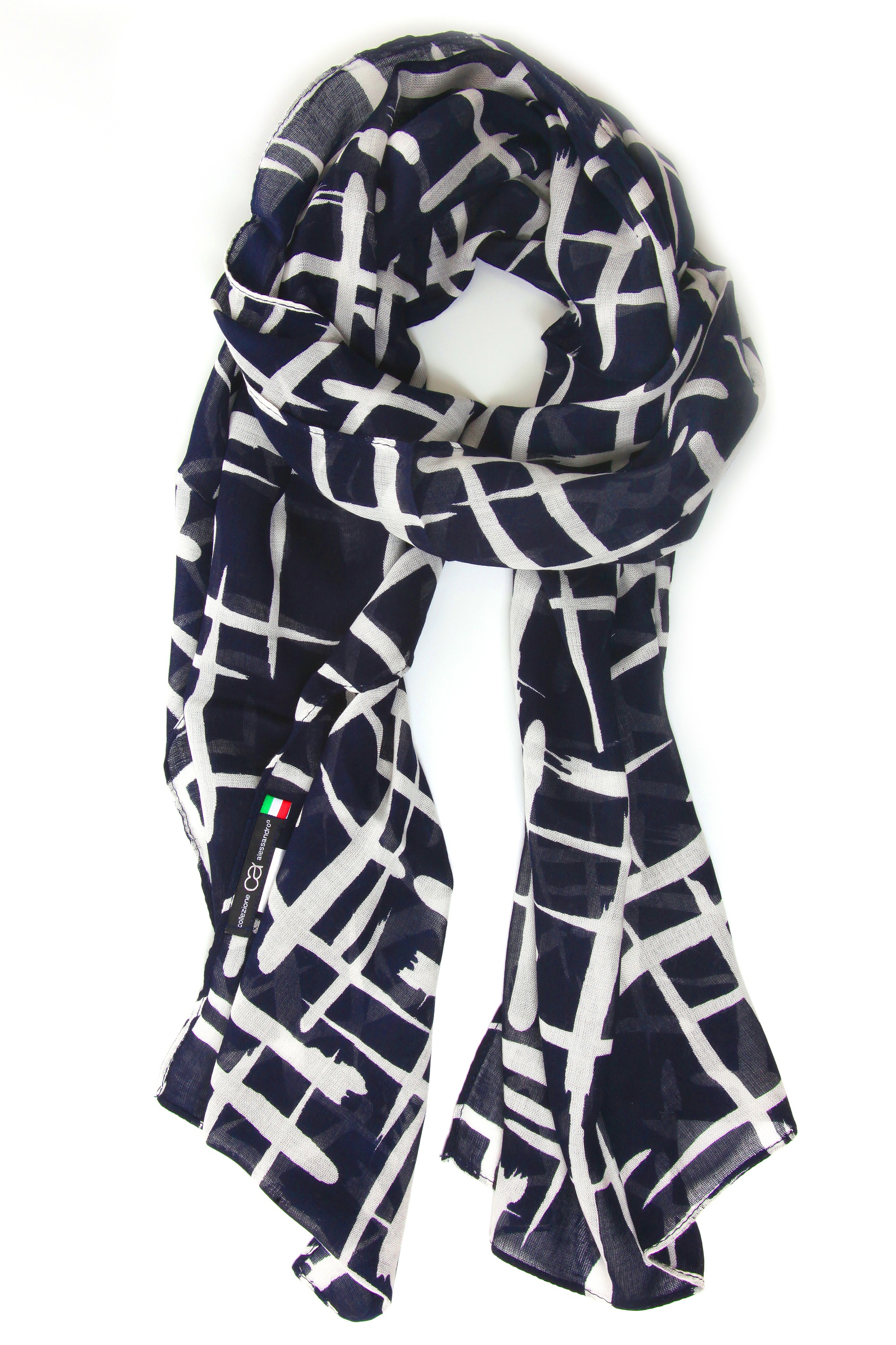 COLLEZIONE ALESSANDRO Modeschal "Japan" 1 Stk. tlg. im maritimen Look dunke günstig online kaufen