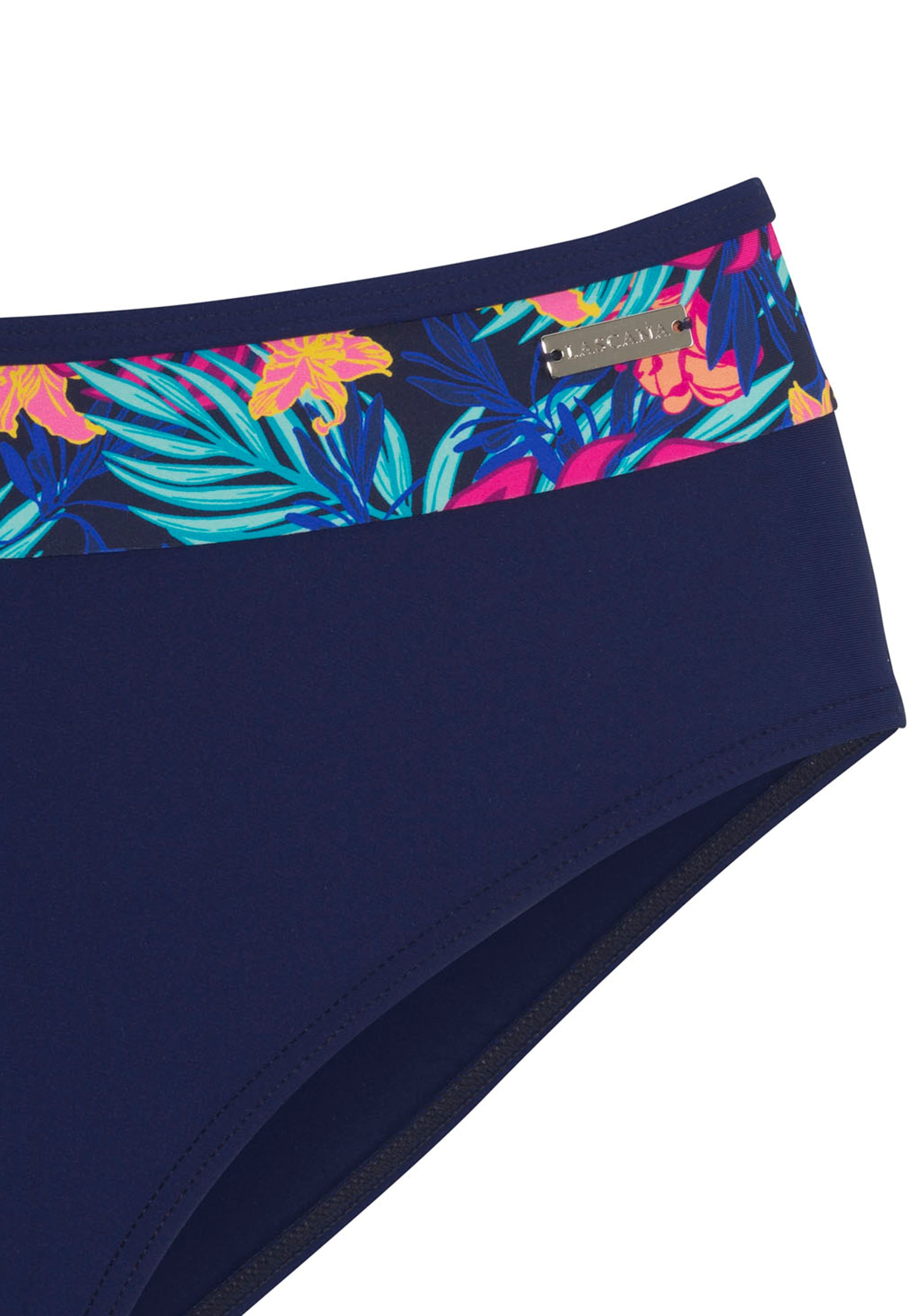 LASCANA Bikini-Hose, mit bedruckter Blende am Bund