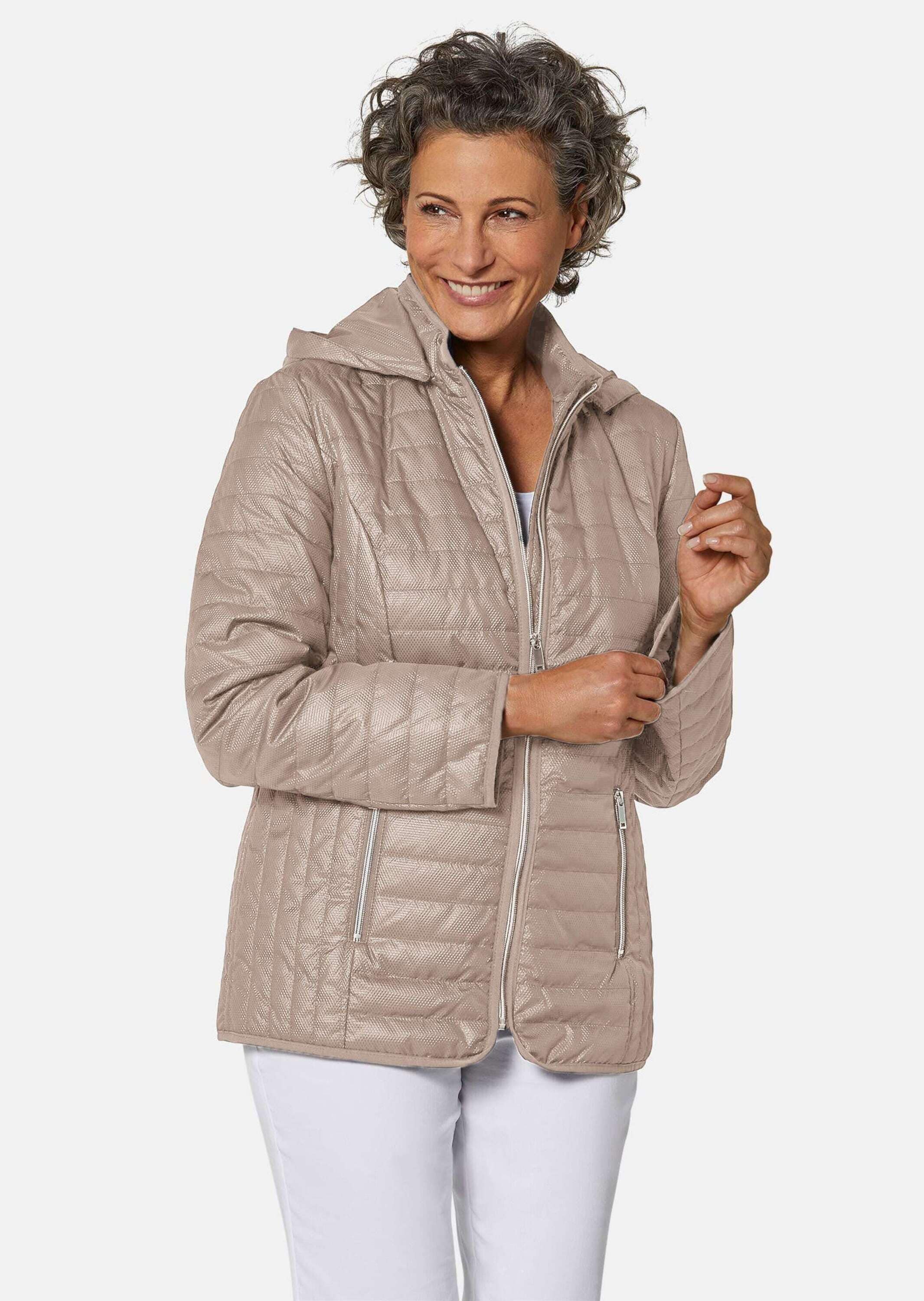 GOLDNER Steppjacke »Steppjacke mit Kapuze Leicht strukturierte Outdoorjacke«