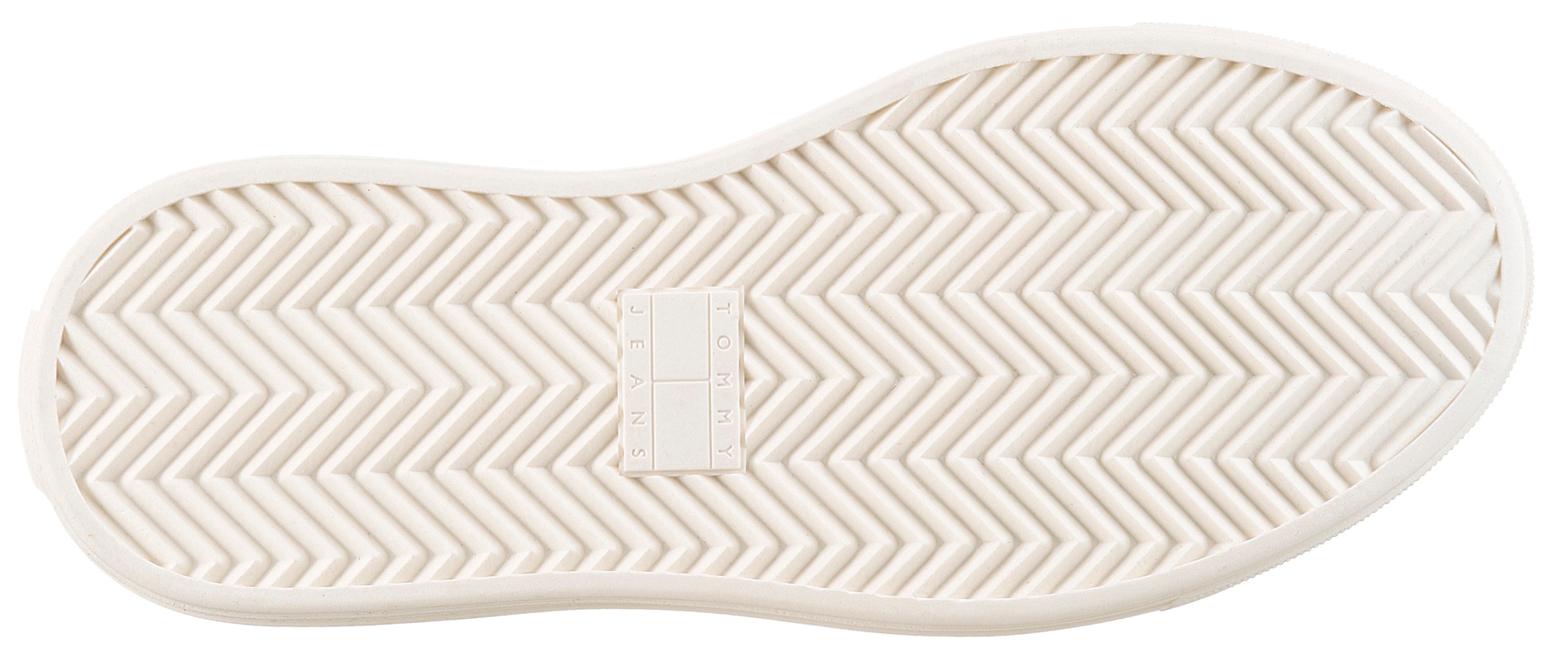 Tommy Jeans Plateausneaker »TJW FOXING VULC LC LEATHER«, Freizeitschuh, Halbschuh, Schnürschuh, Kontrast-Schnürsenkel