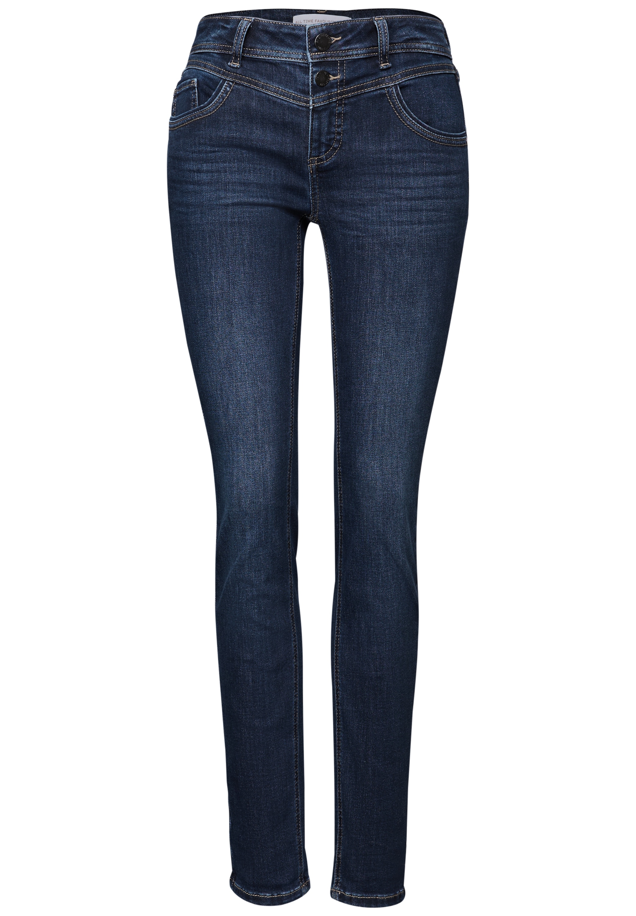 STREET ONE Comfort-fit-Jeans, Middle Waist