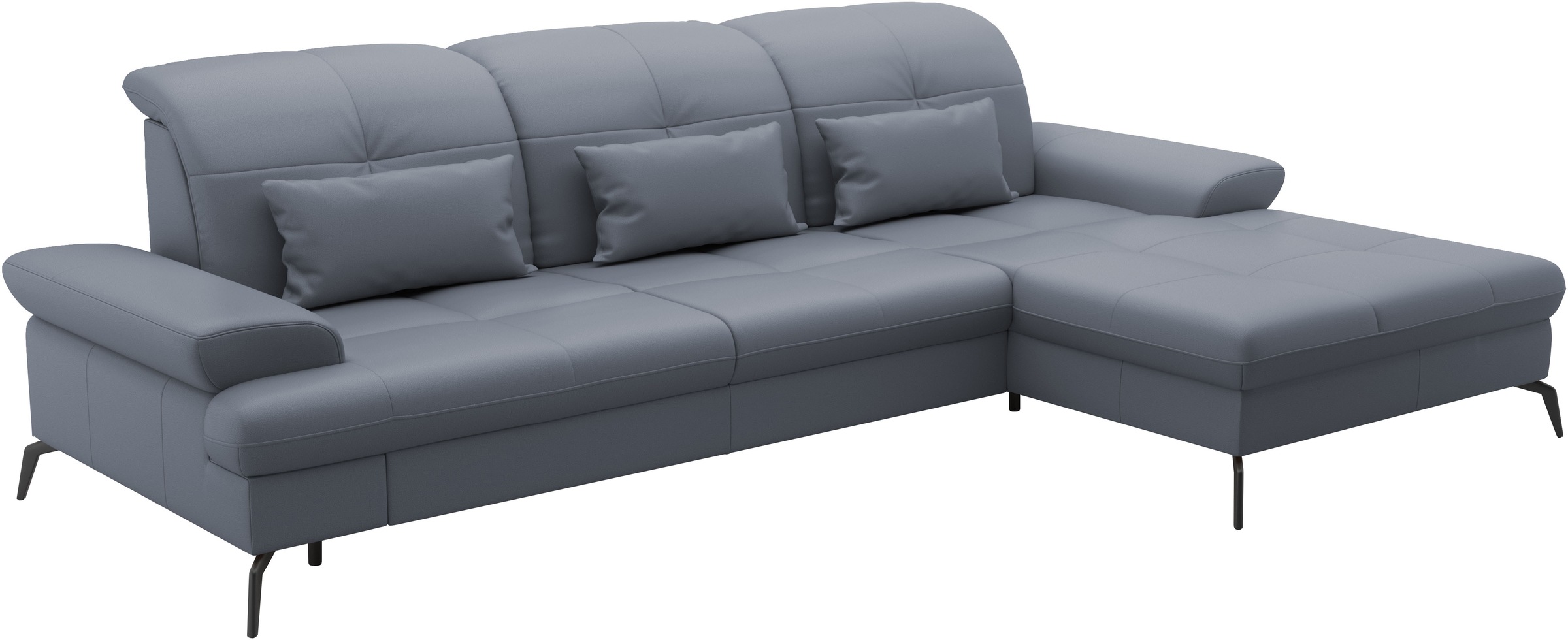 sit&more Ecksofa »Amica, L-Form, inkl. Sitztiefenverstellung & Armteilverstellung«, wahlweise mit Bettfunktion, Bettkasten und Kopfteilverstellung