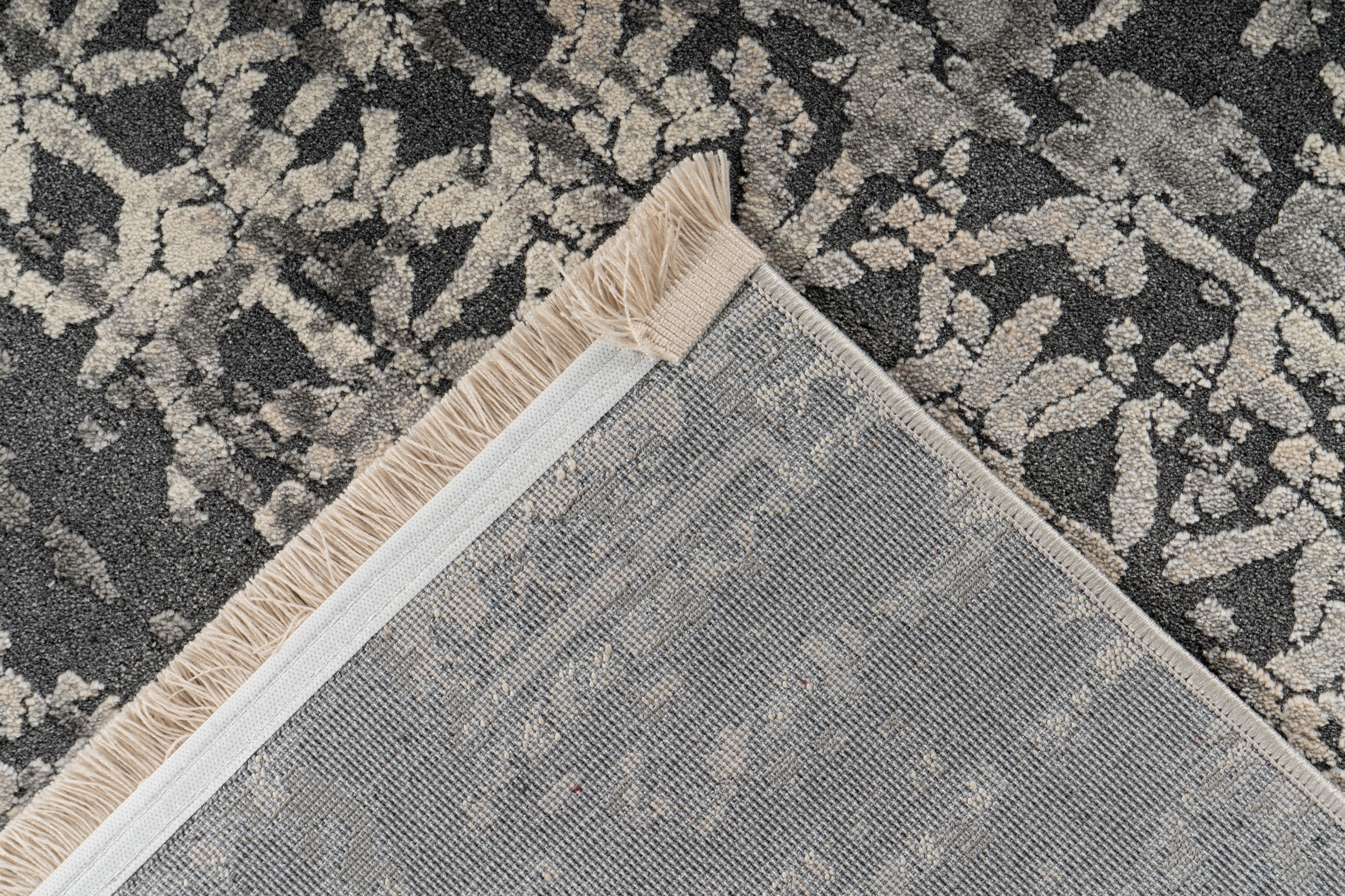 Teppich KAYOOM "Adela 325", grau, B:120cm H:13mm L:170cm, Polypropylen, Teppiche, Teppich, ca. 575.000 Points/qm, Vintage Look, hochwertig 3