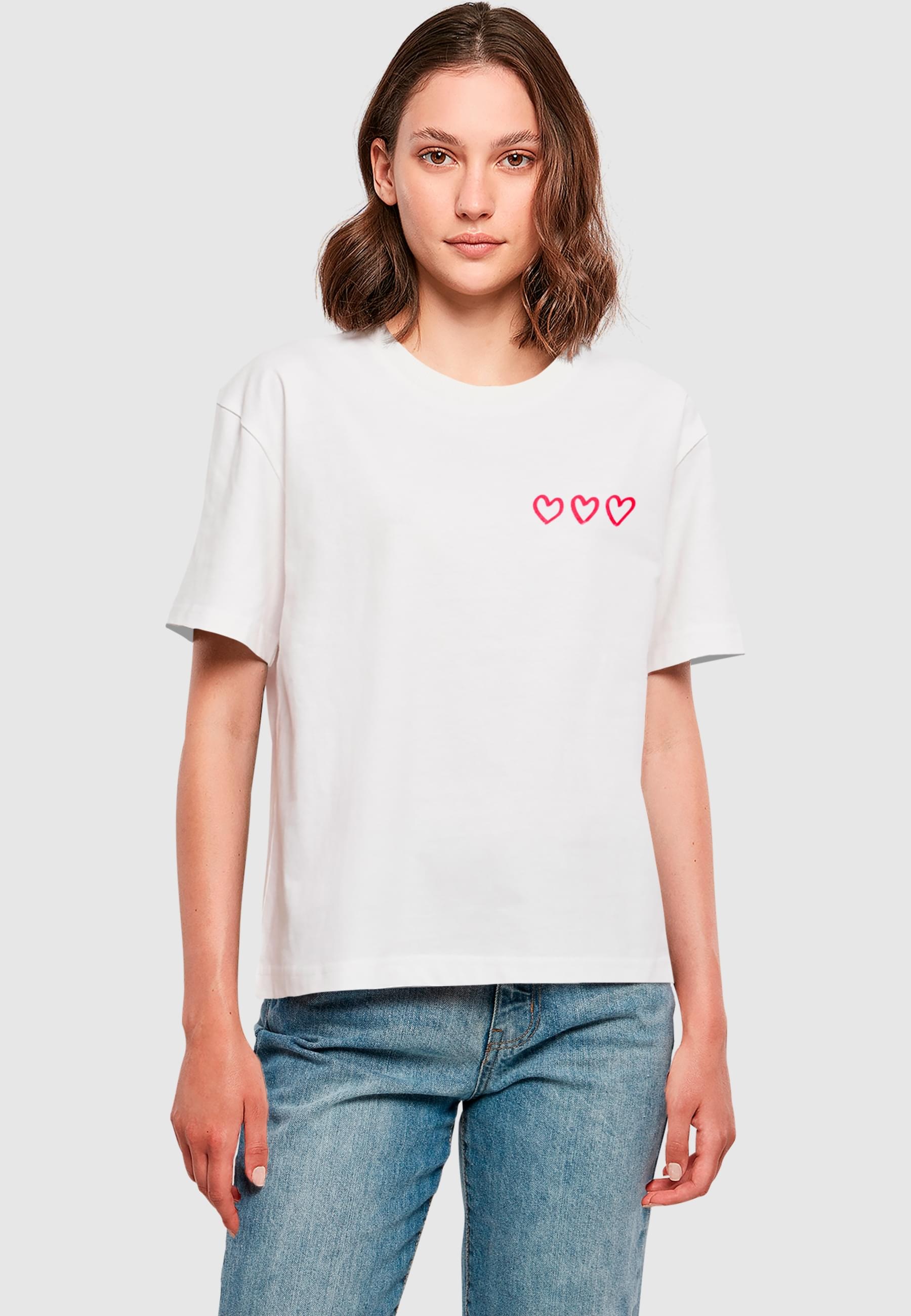 Miss Tee T-Shirt »Miss Tee Damen Three In A Row Tee«, (1 tlg.)
